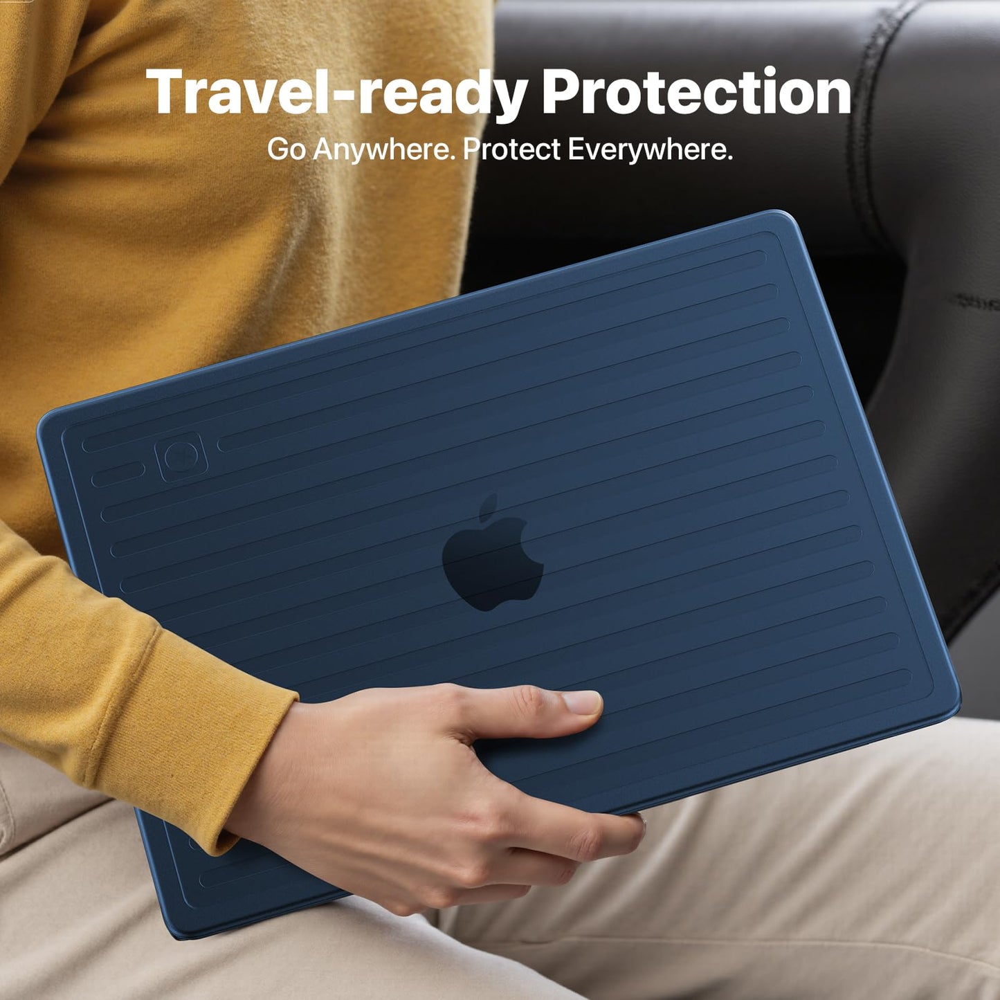 Soonjet TravelArmor for MacBook Pro 14 inch Case | M5 M4 M3 M2 M1 Pro/Max 2026 2025-2021 | Anti-Crack Tech | 360° Defense Upgrade | Hard Shell Laptop Cover | Midnight Clear