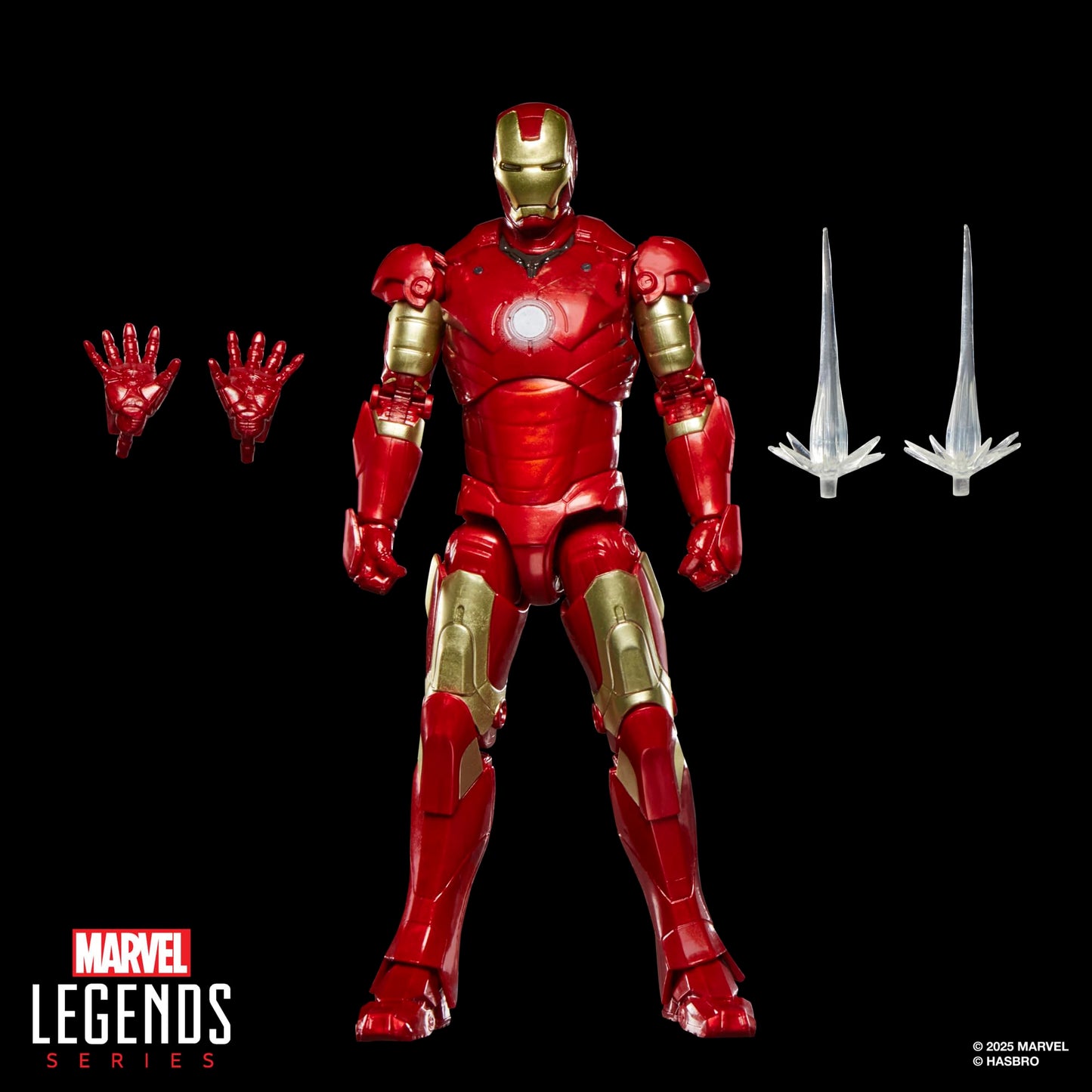 Marvel Legends Series Iron Man Mark III, Iron Man Movie Collectible 6-Inch Scale Action Figure Toy