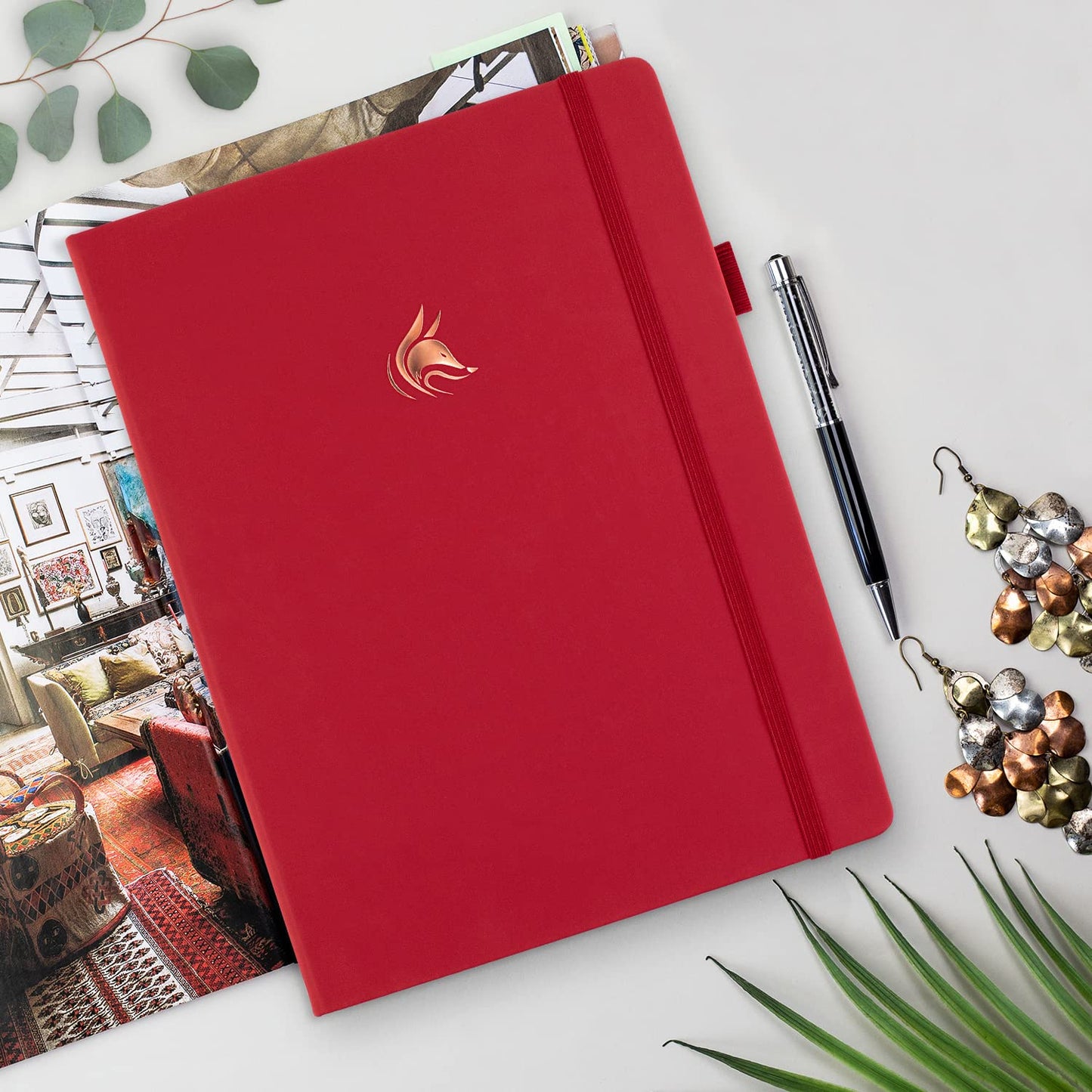 Clever Fox Planner Pro Premium Edition – Luxurious Weekly & Monthly Planner + Budget Planner Organizer for Productivity & Reaching Goals, Undated, A4 Hardcover + Keepsake Box – Wine Red