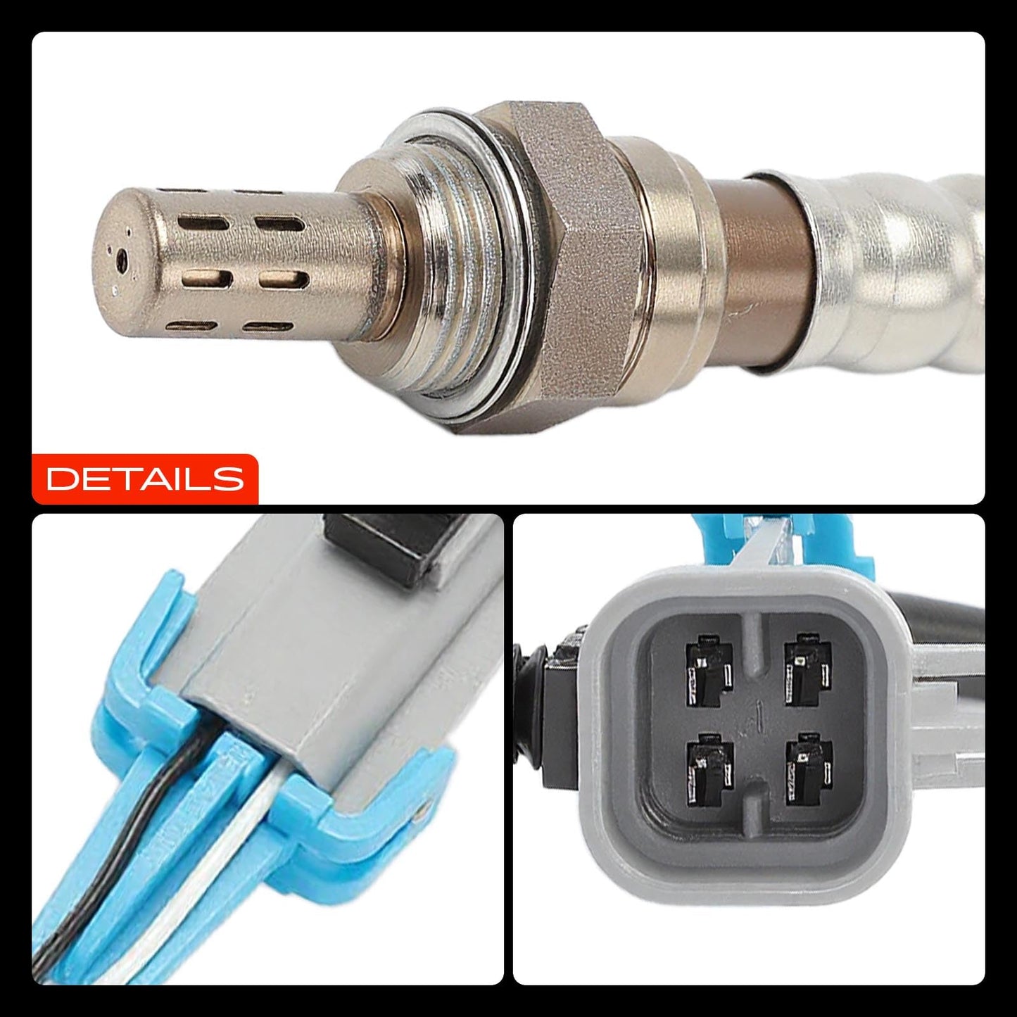 A-Premium O2 Oxygen Sensor Compatible with Chevrolet, GMC, Cadillac, Buick Models - Silverado, Tahoe, Equinox, Impala, Malibu, Sierra, Acadia, Yukon, Escalade, Lucerne - 2-PC Set