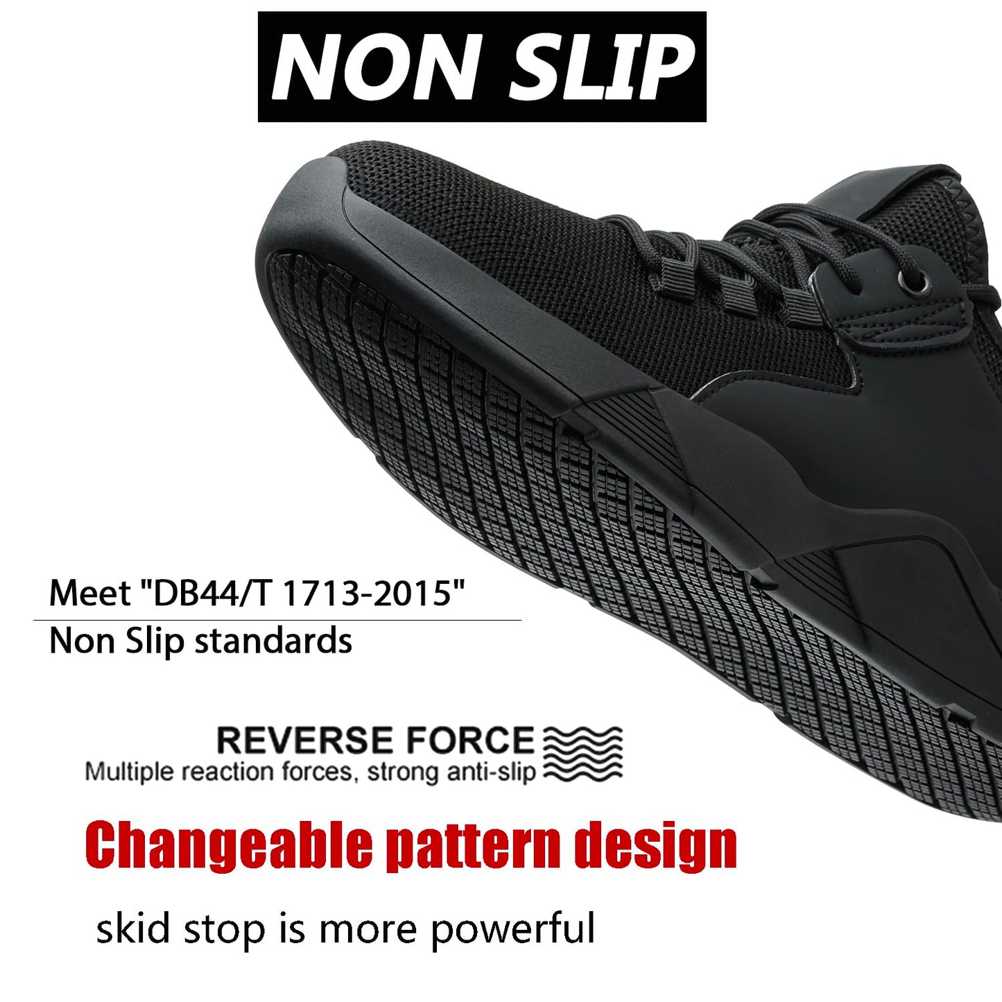 Ulogu Non Slip Waterproof Shoes for Women,Slip On Work Loafers Food Service Restaurant Kitchen Chef Shoes Lightweight Comfort Walking Sneakers Black