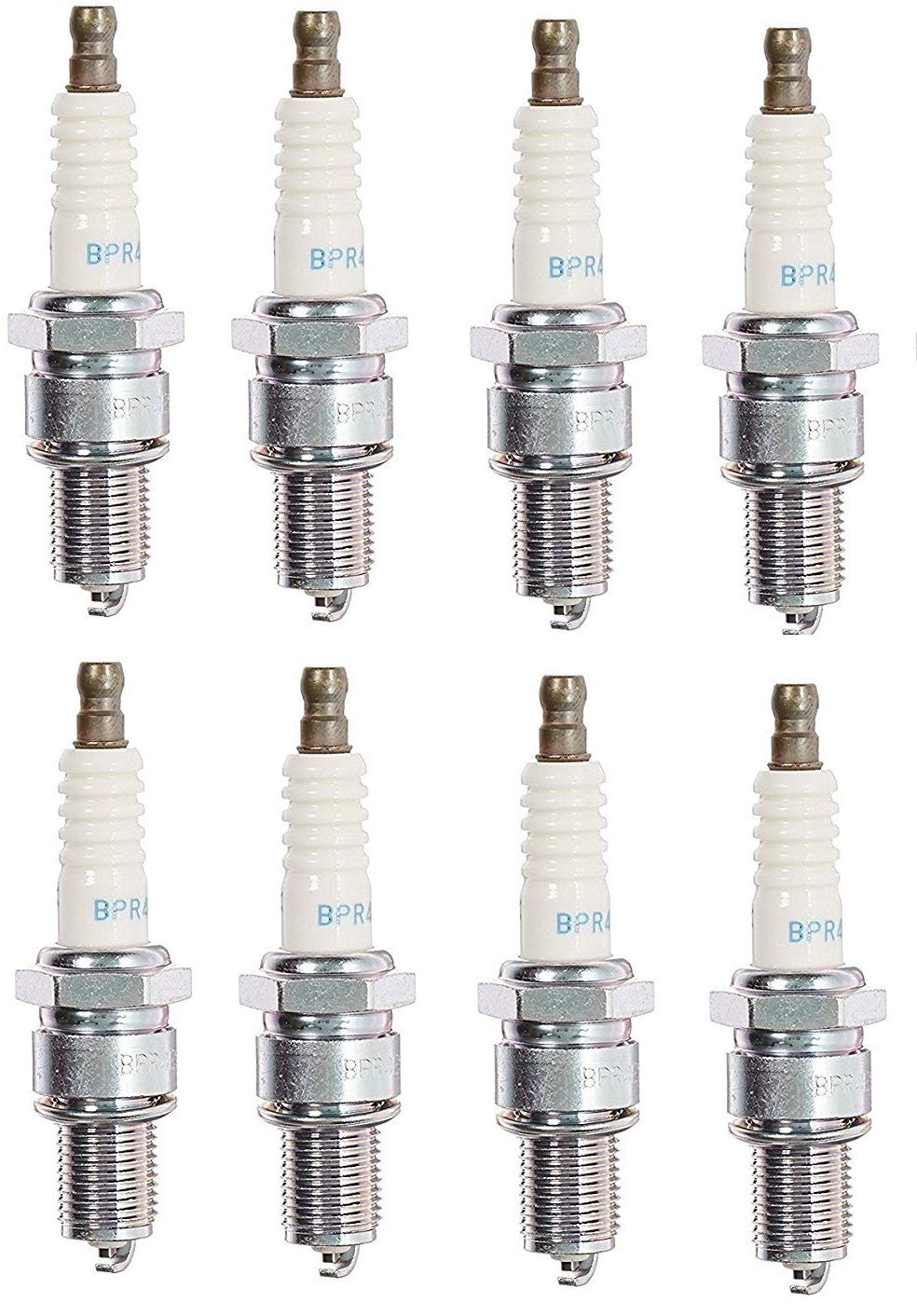 NGK Standard Spark Plugs - Stock #6578 - BPR4ES - Solid Tip - Pack of (8)