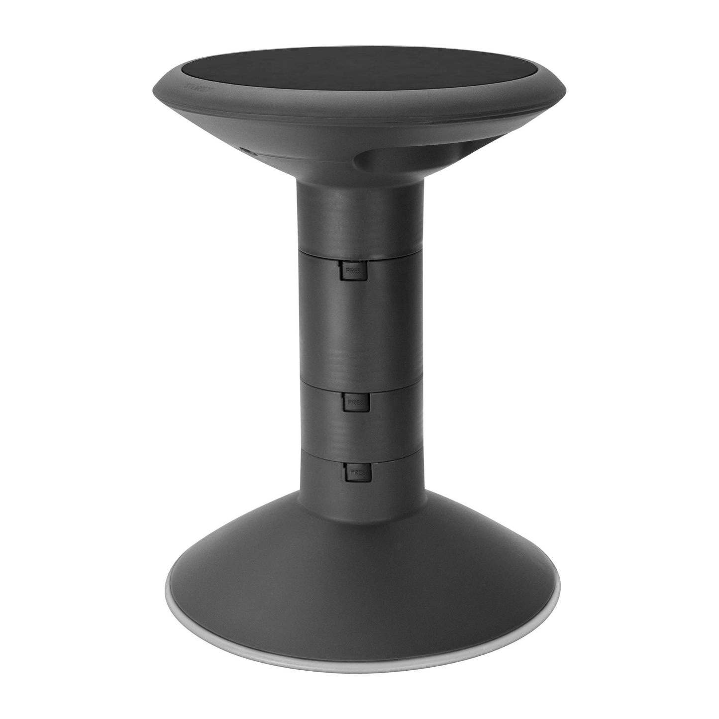 Storex 00300U01C Adjustable Wobble Chair, Non-Slip Base, 12-18 Inch Height, Black