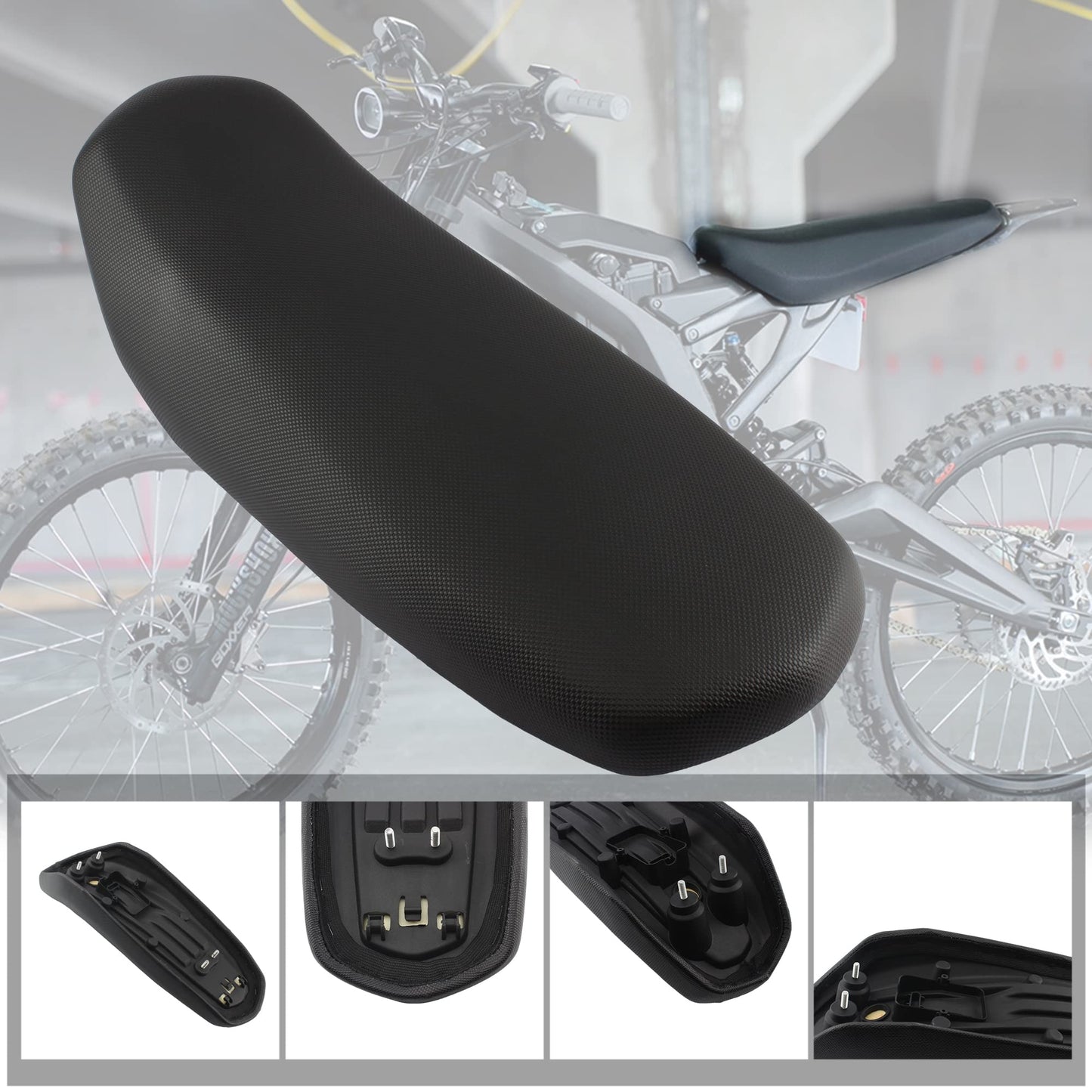 ABCERRSI Surron Seat,Standard Motorcycle Seat Cushion Electric Dirt Bike Seat With Sur Ron Light Bee X and S Black