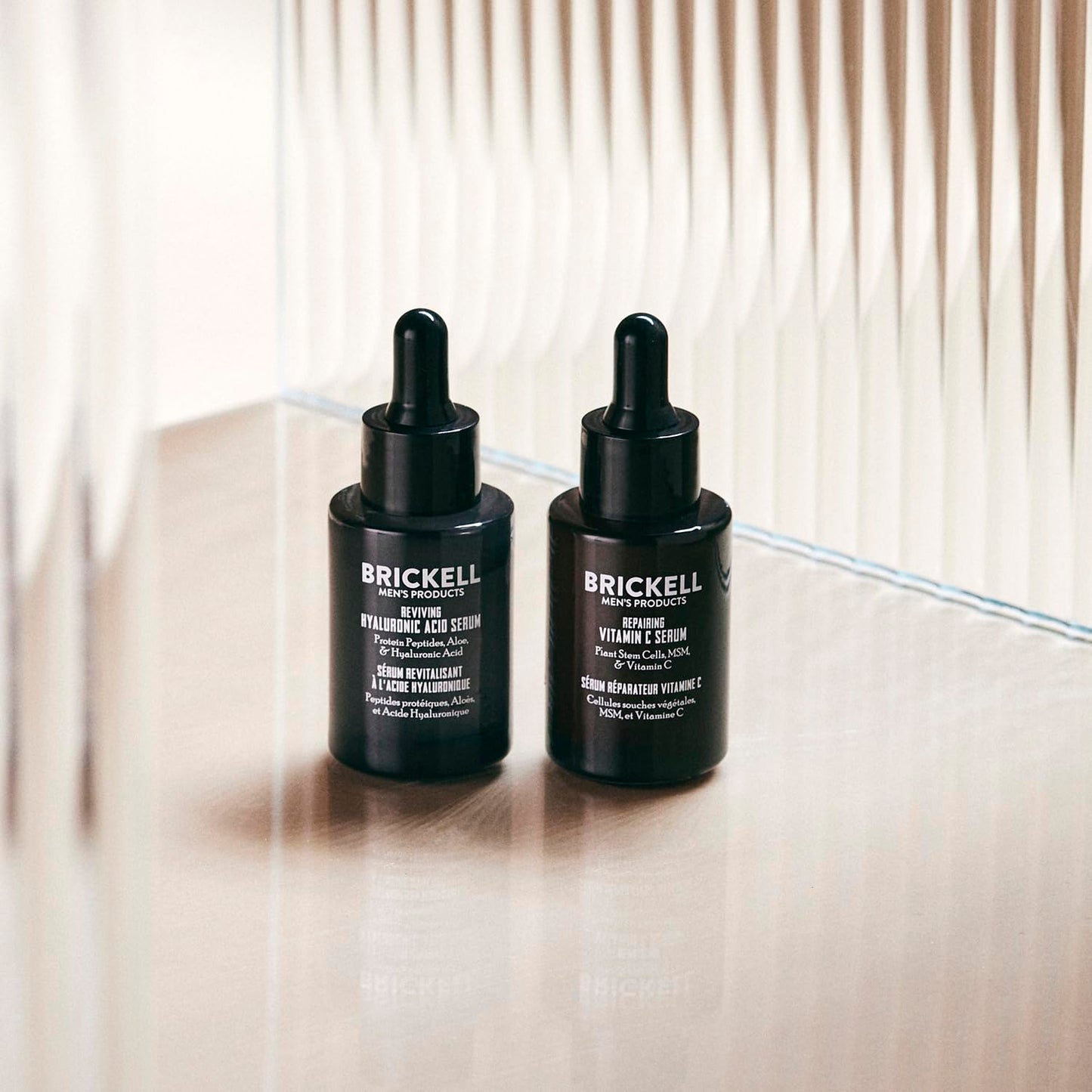 Brickell Men's Day and Night Serum Routine, Natural and Organic, Scented