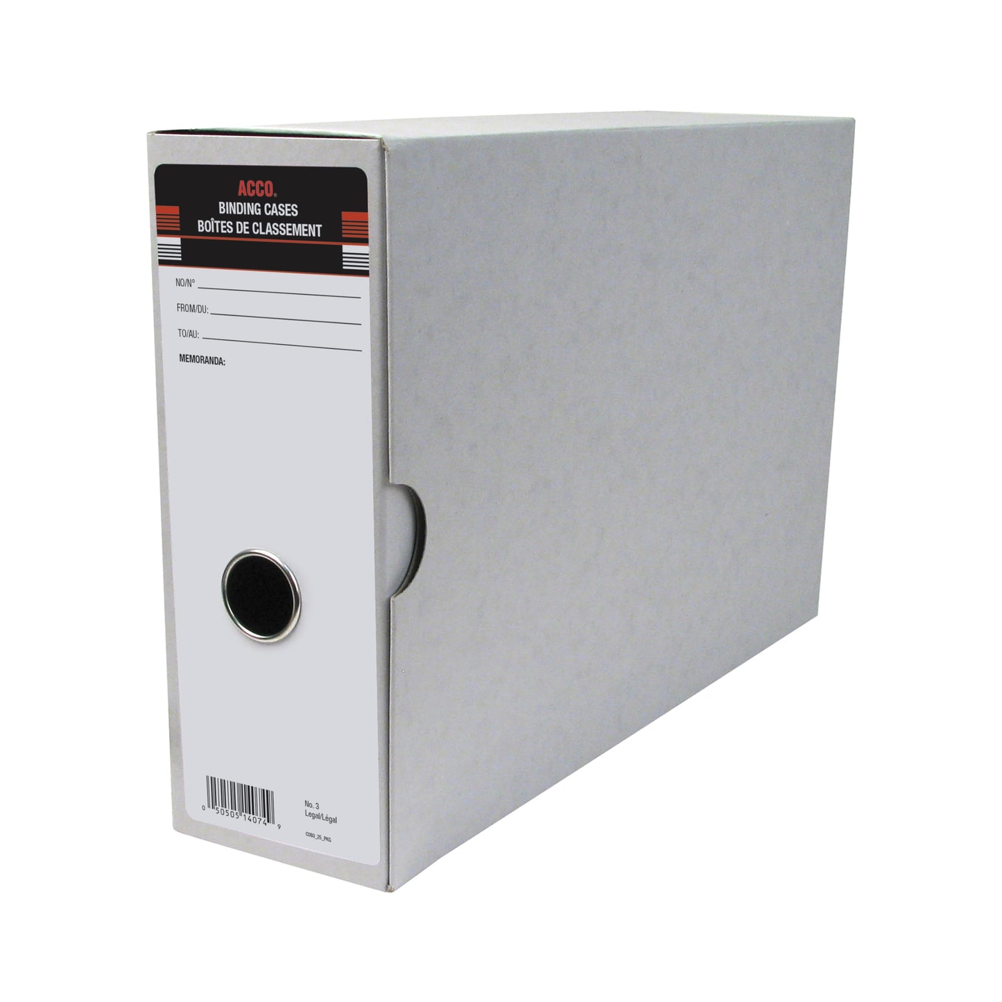 ACCO No. 3 Legal Size Binding Cases, 3.5-Inch Arch Capacity, 15.5 x 3.5 x 9.25-Inch, Pack of 6 Cases (5050514074)