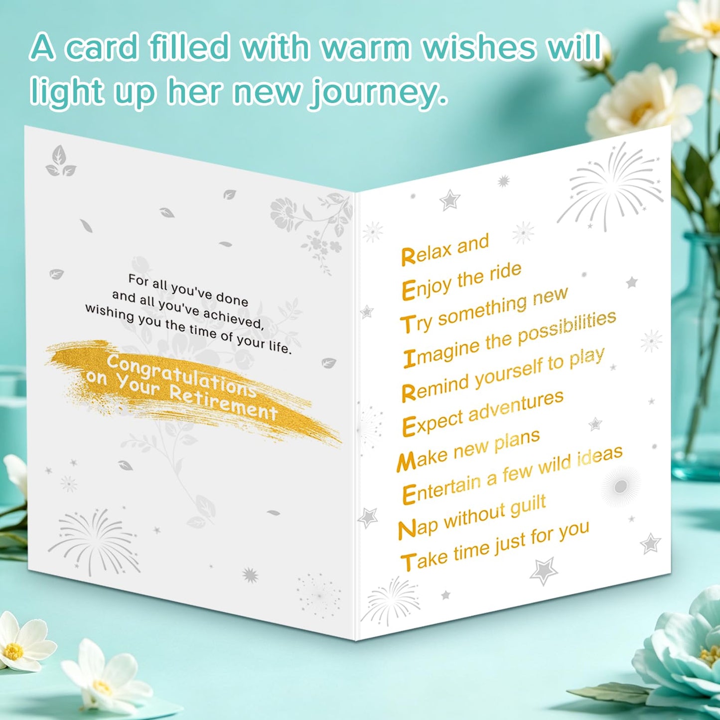 Retirement Gifts for Women 2026, Happy Retirement Gifts for Women Retirees Teachers Nurses Boss Friends Mom Grandma, Coworkers Farewell Leaving Going Away Gift with Canvas Tote Bag