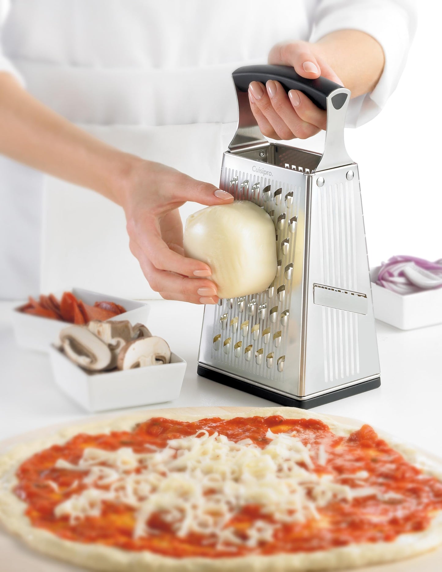 Cuisipro 4-Sided Box Grater with Bonus Ginger Grater