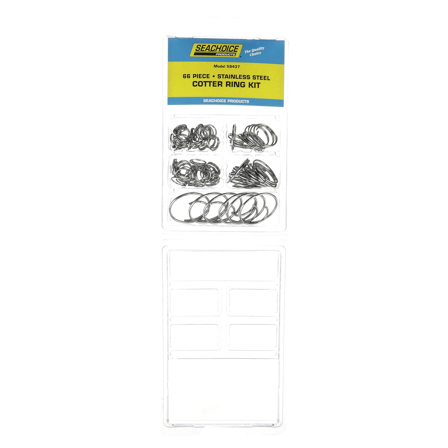 Seachoice 59437 Stainless Steel Cotter Ring Kit, 66 Piece, All Popular Sizes