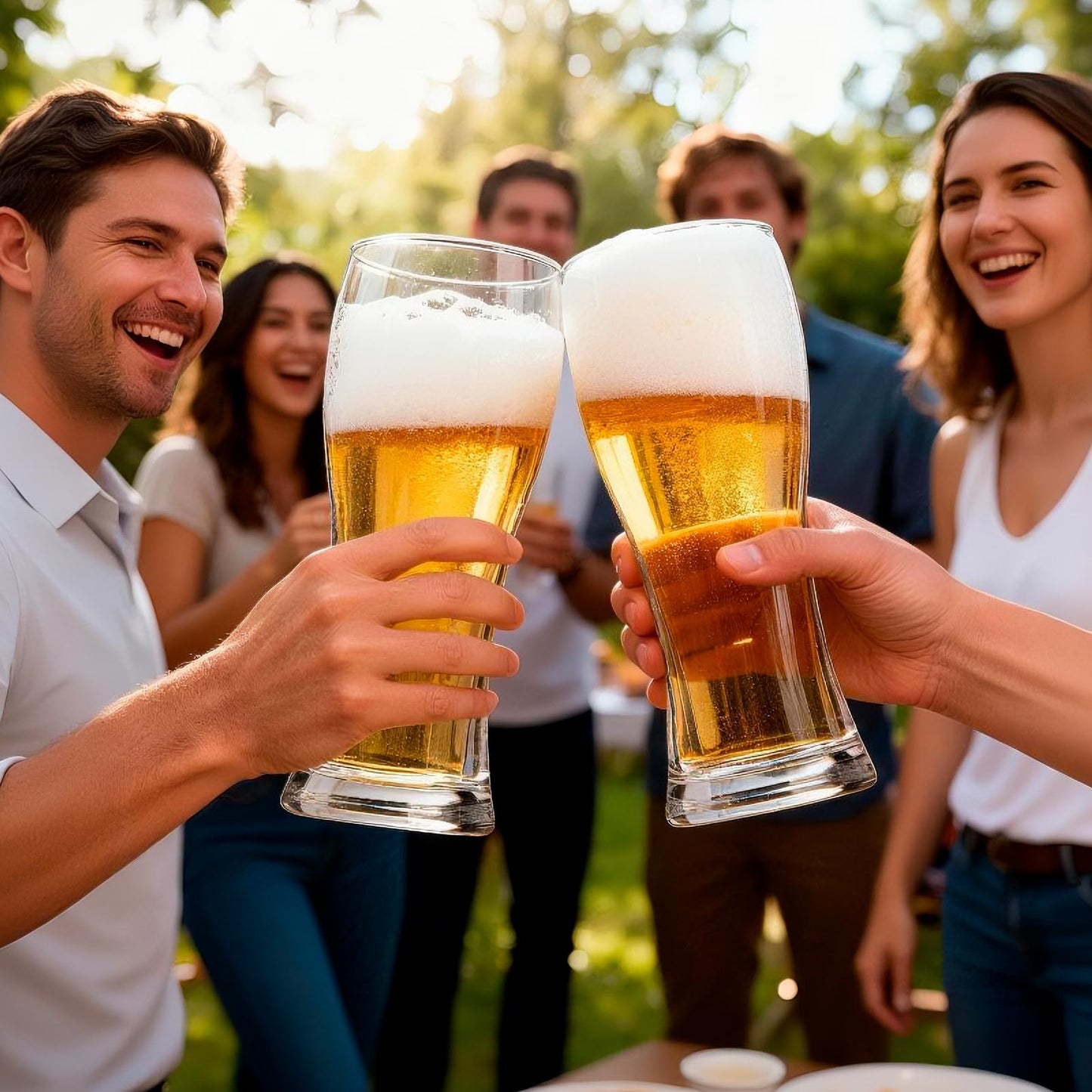 BPFY 16oz Pilsner Beer Glasses Set of 6 for Home, Pub, Food-Grade Clear Pint Glasses, Easy to Grasp Bar Glassware, Dishwasher Safe(480ml)
