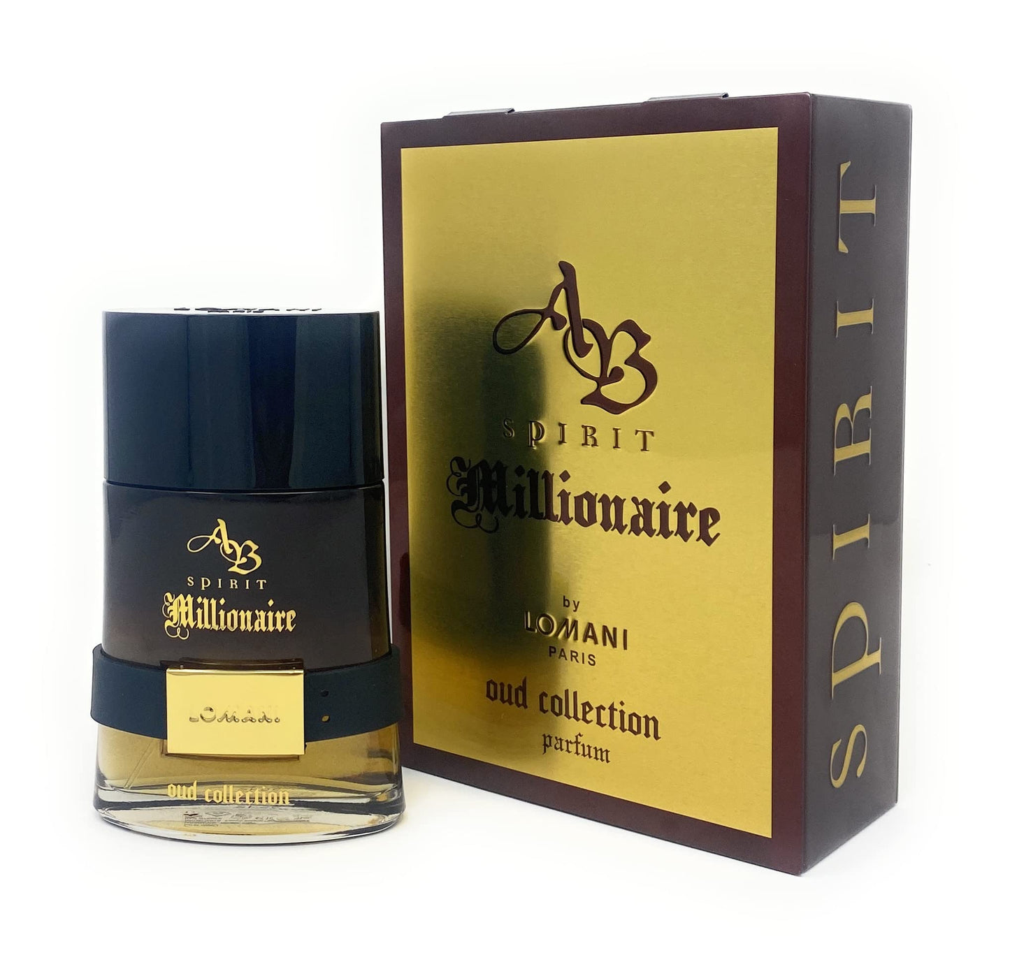 AB Spirit Millionaire Oud Collection by Lomani for Men - 3.3 oz Parfum Spray