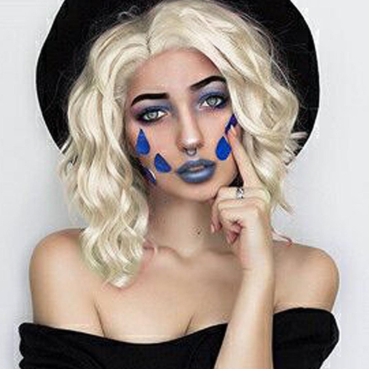 613 Blonde Short Curly Bob Wig Synthetic Lace Front Wig Loose Wave Platinum Natural Hairline Shoulder Free Part Length Heat Resistant Glueless Bob Cut Wigs for Women Cosplay Daily 12 Inch AFBeauty