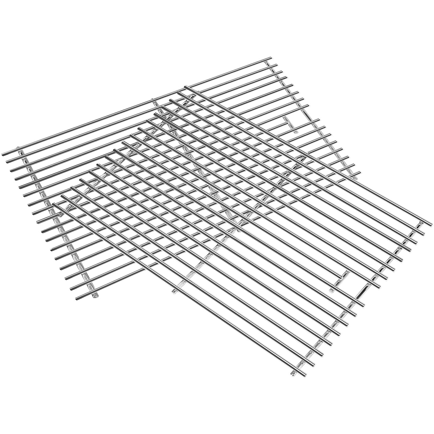 GFTIME 18 3/8" x 12 5/8" BBQ Barbecue Replacement Stainless Steel Cooking Grid Grates Parts for Master Chef G45323, G45308, G45319, G45325, G45315, G45321, E480, G45313, G45303 Grills Models, 2 Pack