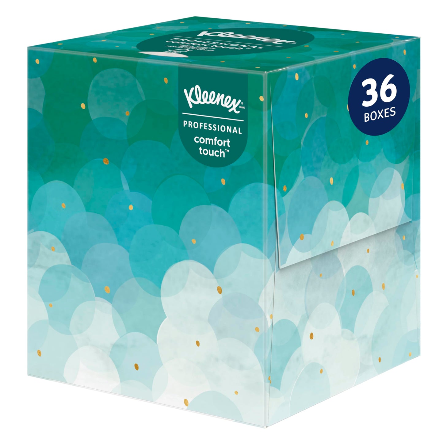 Kleenex Professional Facial Tissue (21270), 2-Ply, White, Upright Facial Tissue Cube Boxes for Business (90 Tissues/Box, 36 Boxes/Case, 3,240 Tissues/Case)