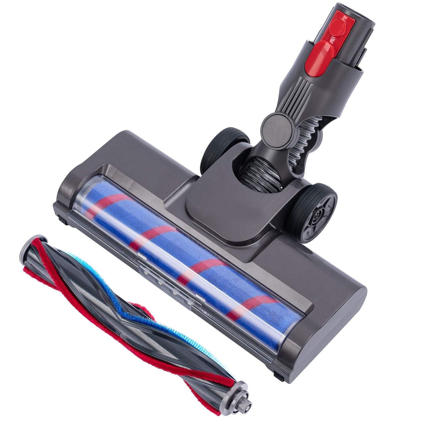 Brush Head Compatible with Dyson V7 V8 V10 V11 V15 Vacuum Cleaner, Direct Drive Cleaner Head Turbine for Hardwood Floor Carpets SV10 SV11 SV12 SV14 Replacement with LED Light