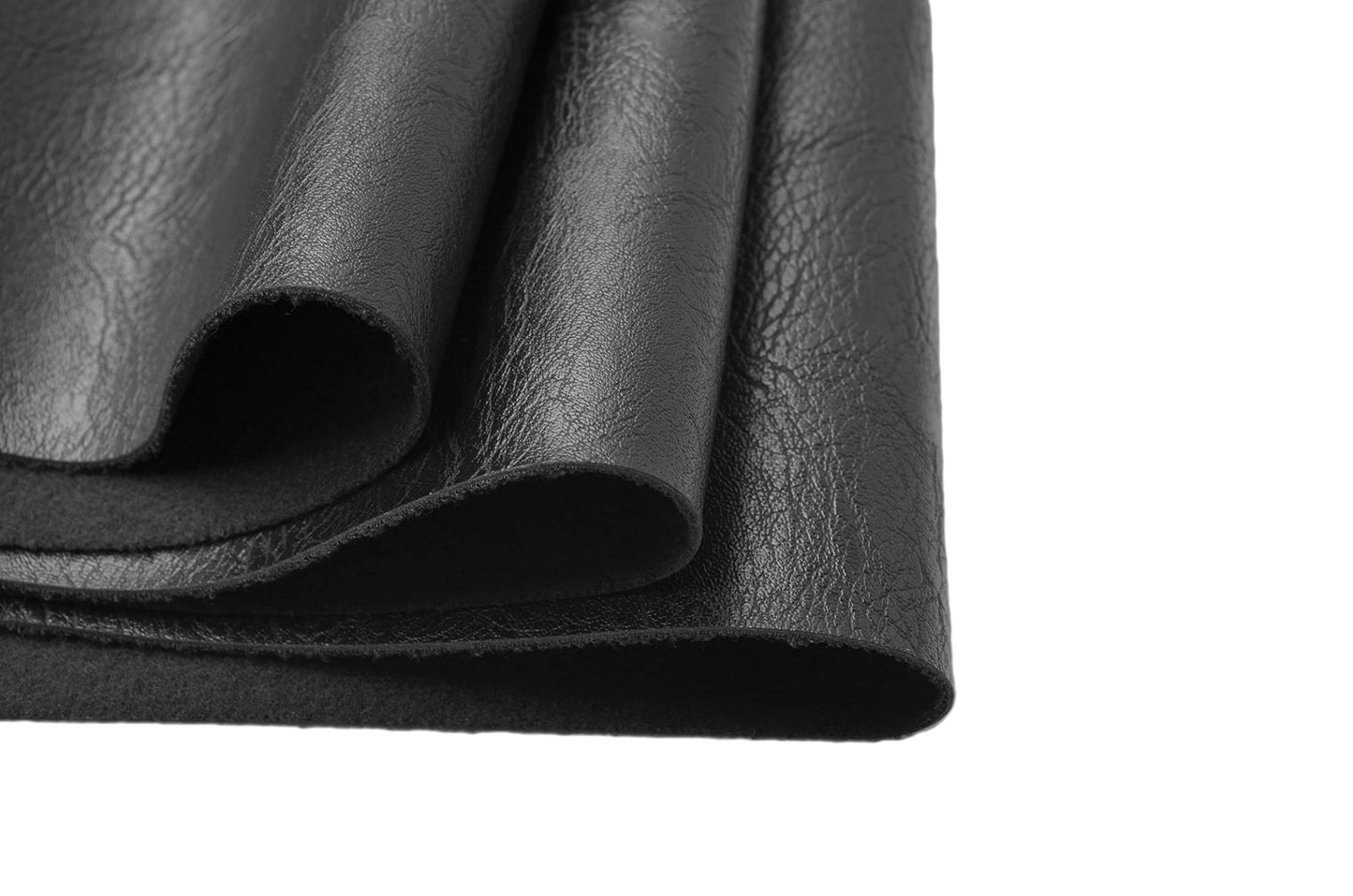 Wento Thick 3 Yard Faux Leather Fabric Soft Skin Grain PU Leather Fabric for Furniture Cover Reupholster Sofa Chairs Cushions Vinyl Upholstery (3 Yards, Black)