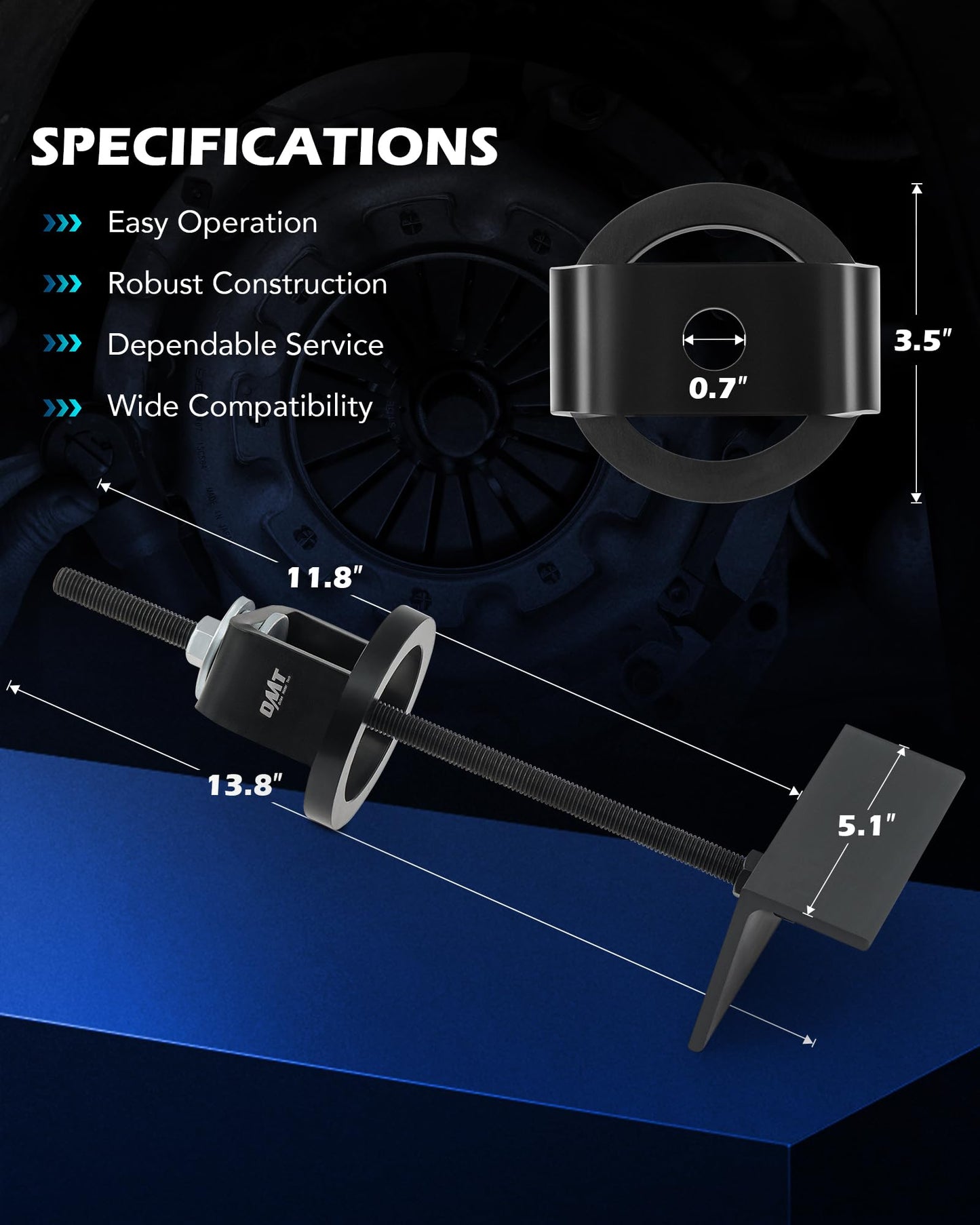 Orion Motor Tech Clutch Compression Tool, ATV UTV Snowmobile Secondary Clutch Compression Tool CCT510 Compatible with Polaris Kawasaki Yamaha, Primary Clutch Compression Tool for Clutch Maintenance
