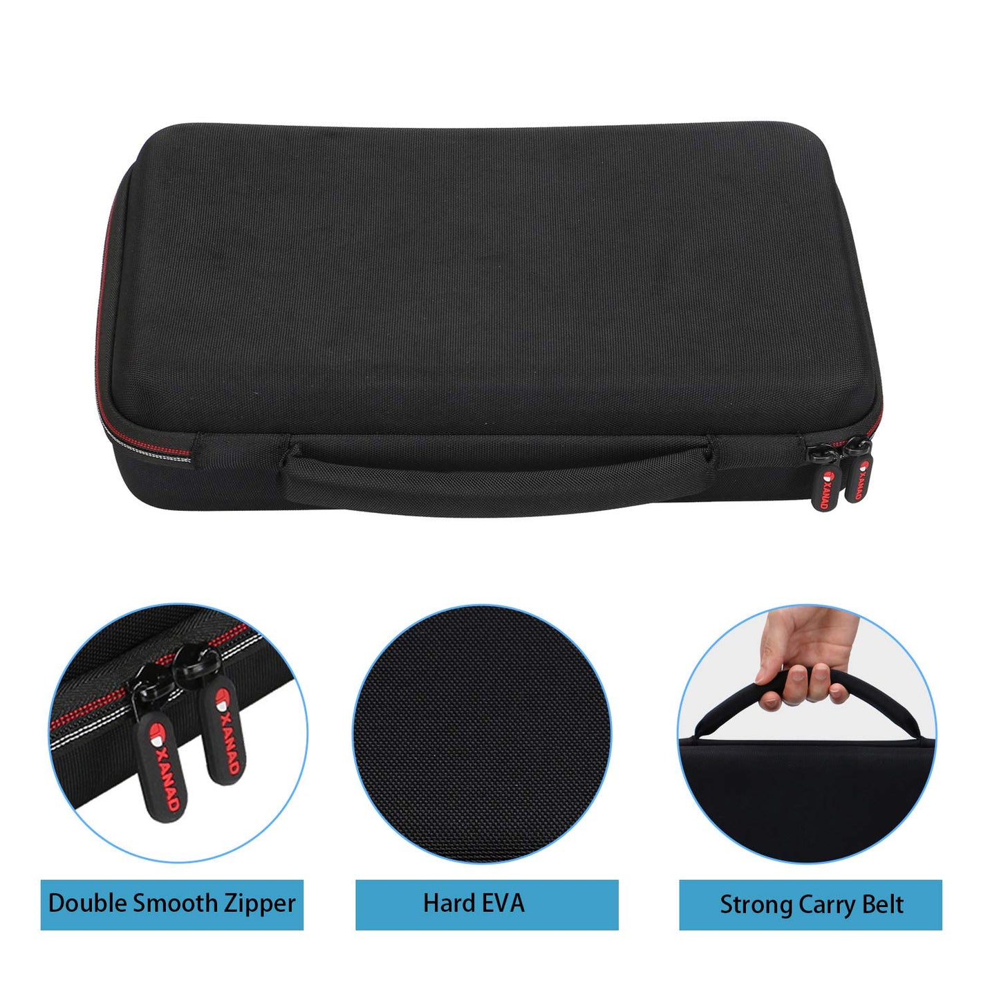 XANAD Hard Case for Akai Professional MPK Mini MK3 & MKII & MPK Mini Play | 25-Key Ultra-Portable USB MIDI Drum Pad & Keyboard Controller