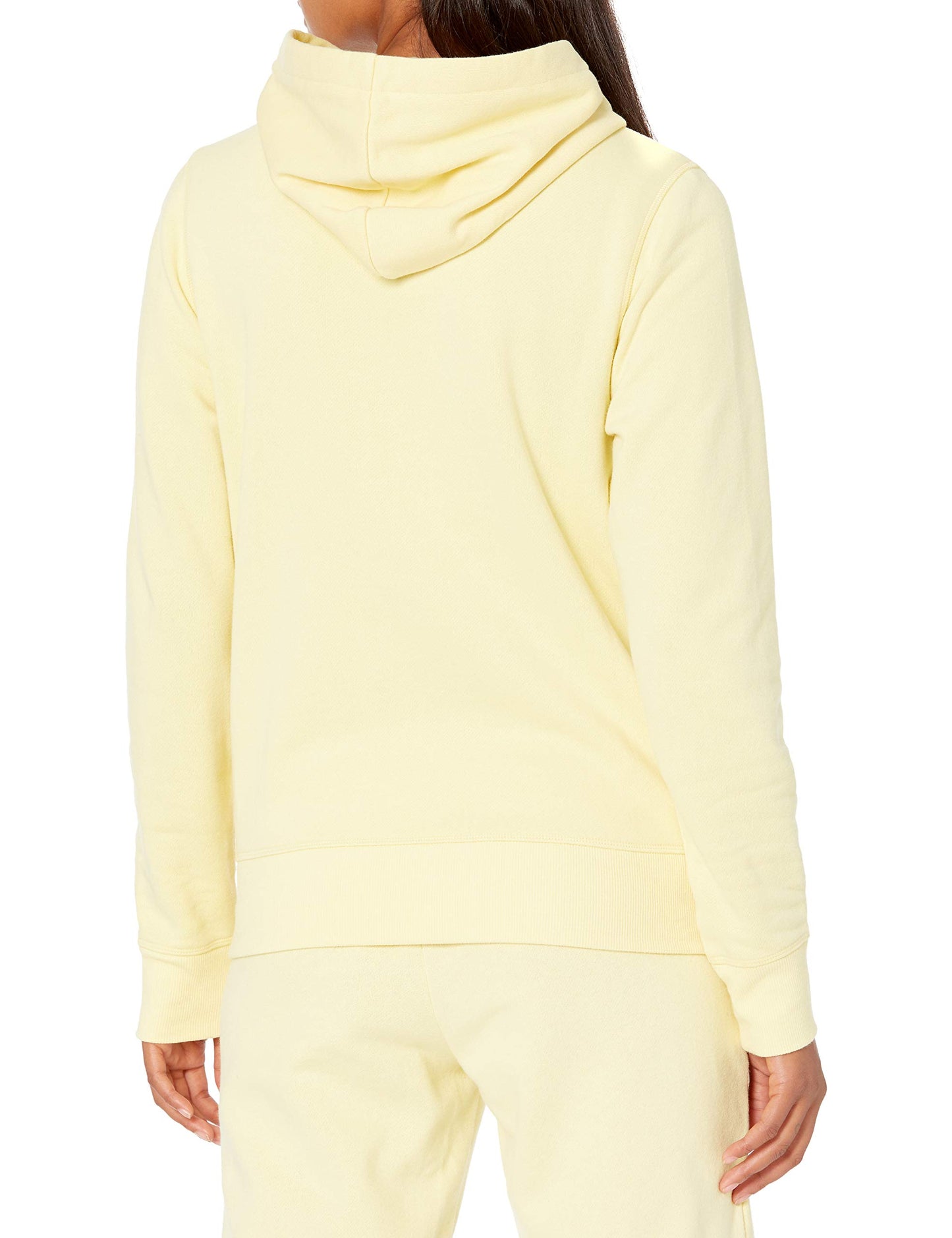 Amazon Essentials Women's Fleece Pullover Hoodie, Light Yellow, Medium