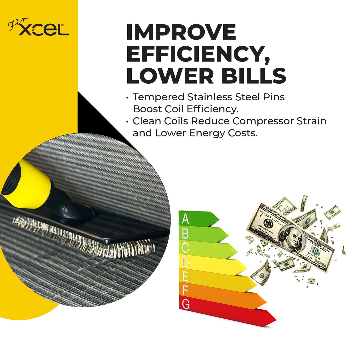 HVAC Coil Fin Cleaning Brush (Large)