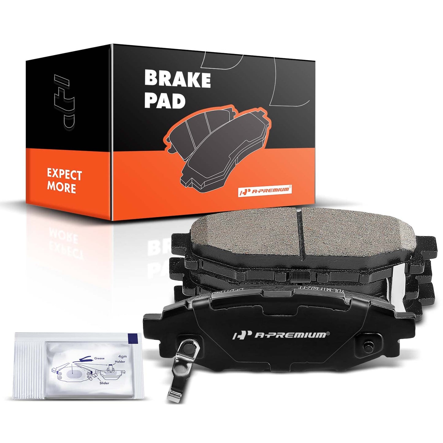 A-Premium Rear Ceramic Disc Brake Pads Set Compatible with Select Scion and Subaru Models - Impreza 2008-2019, Legacy/Outback 2005-2014, WRX 2013-2016, Forester 2009-2018, (XV) Crosstrek, BRZ, FR-S