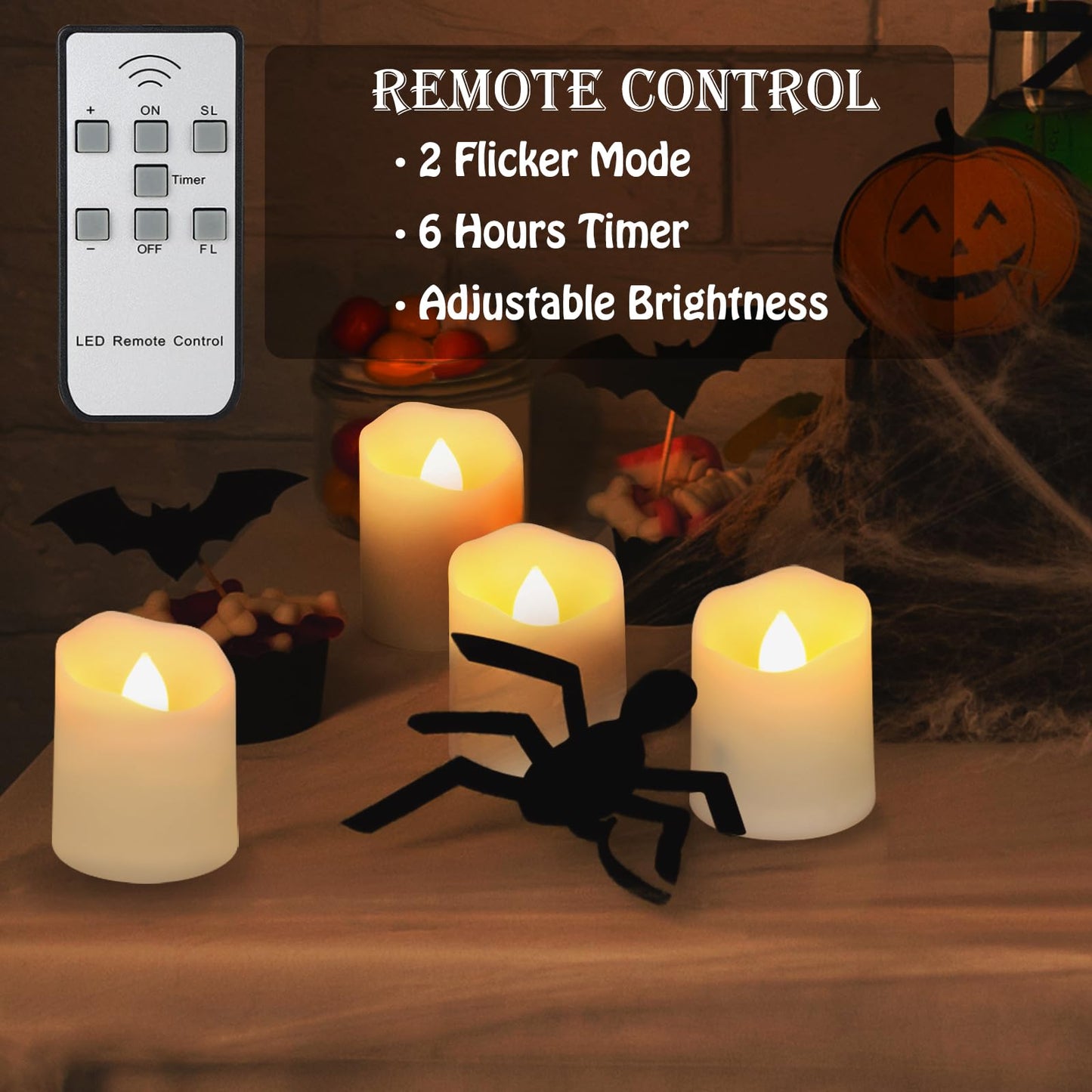 Rechargeable Flameless Tea Lights Candles with Timer & Remote, 12pcs Flickering LED Votive Candles with 2 USB Charging Cables Home, Christmas Festival Decor (Warm White)