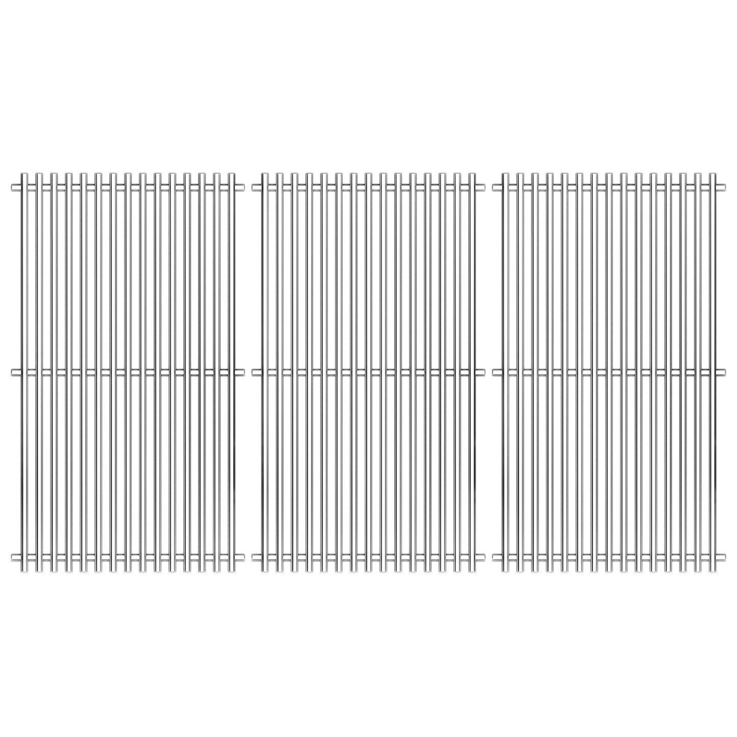 Hisencn 17 inch Grill Cooking Grates for Homedepot Nexgrill 720-0896 720-0896B 720-0896C 720-0896CP 720-0896E 720-0898 720-0898A, Stainless Steel Solid Rod Grill Grid Replacement Parts - 3 Pack