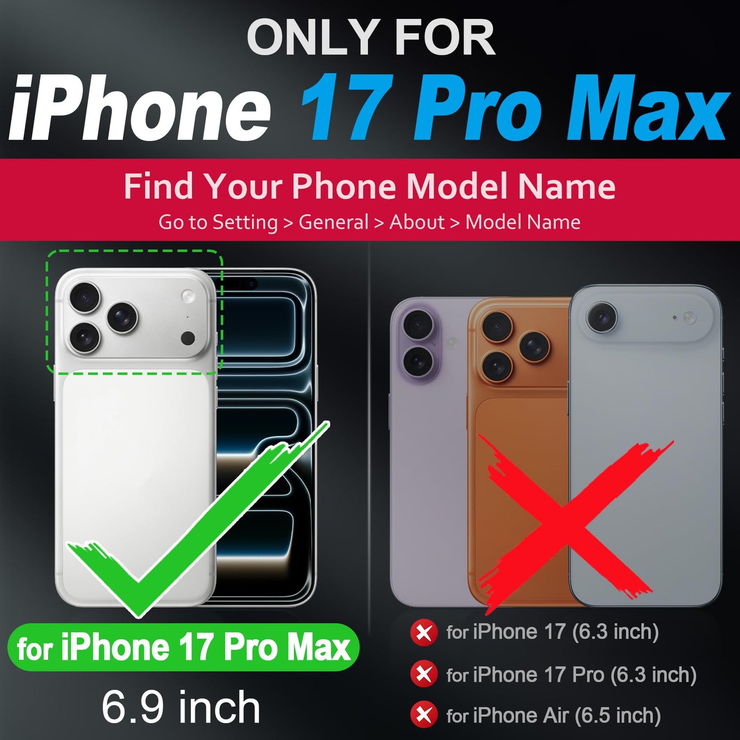 SHIELDON Genuine Leather Detachable Wallet Case for iPhone 17 Pro Max 6.9", Wireless Charging | Removable Cover |Magnetic Kickstand | RFID Blocking | 3 Card Slot 2025 - Nappa Black