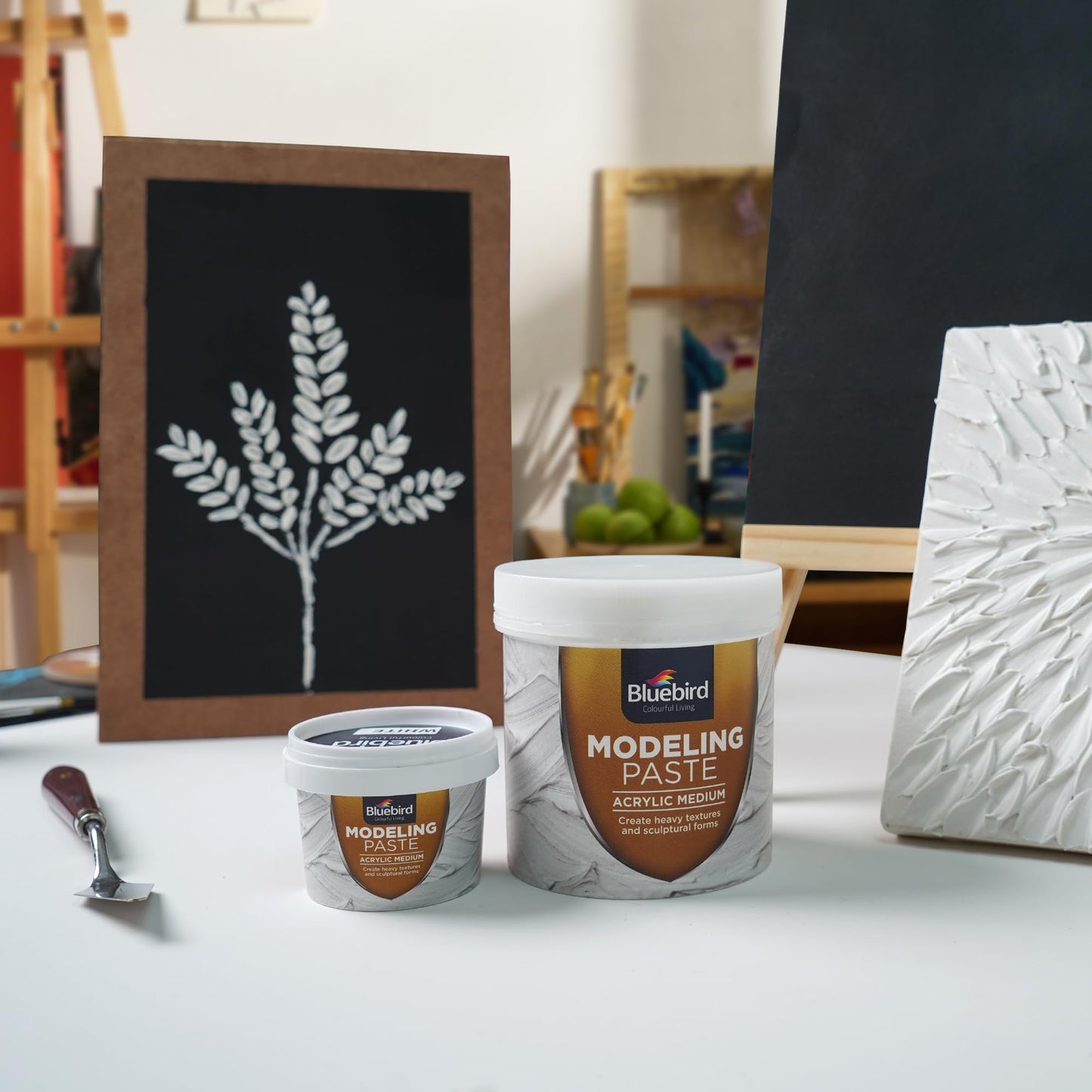Bluebird Modeling Paste 28.2 oz / 800GM - High Density, Acrylic Medium - for Texture and Thickness, Dimension Additive