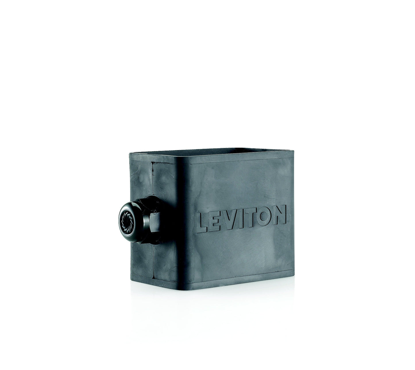 Leviton Portable Outlet Box, Sing-Gang, Standard Depth, Pendant Style, Cable Diameter 0.230-Inch 0.546-Inch, 3059-1E, Black