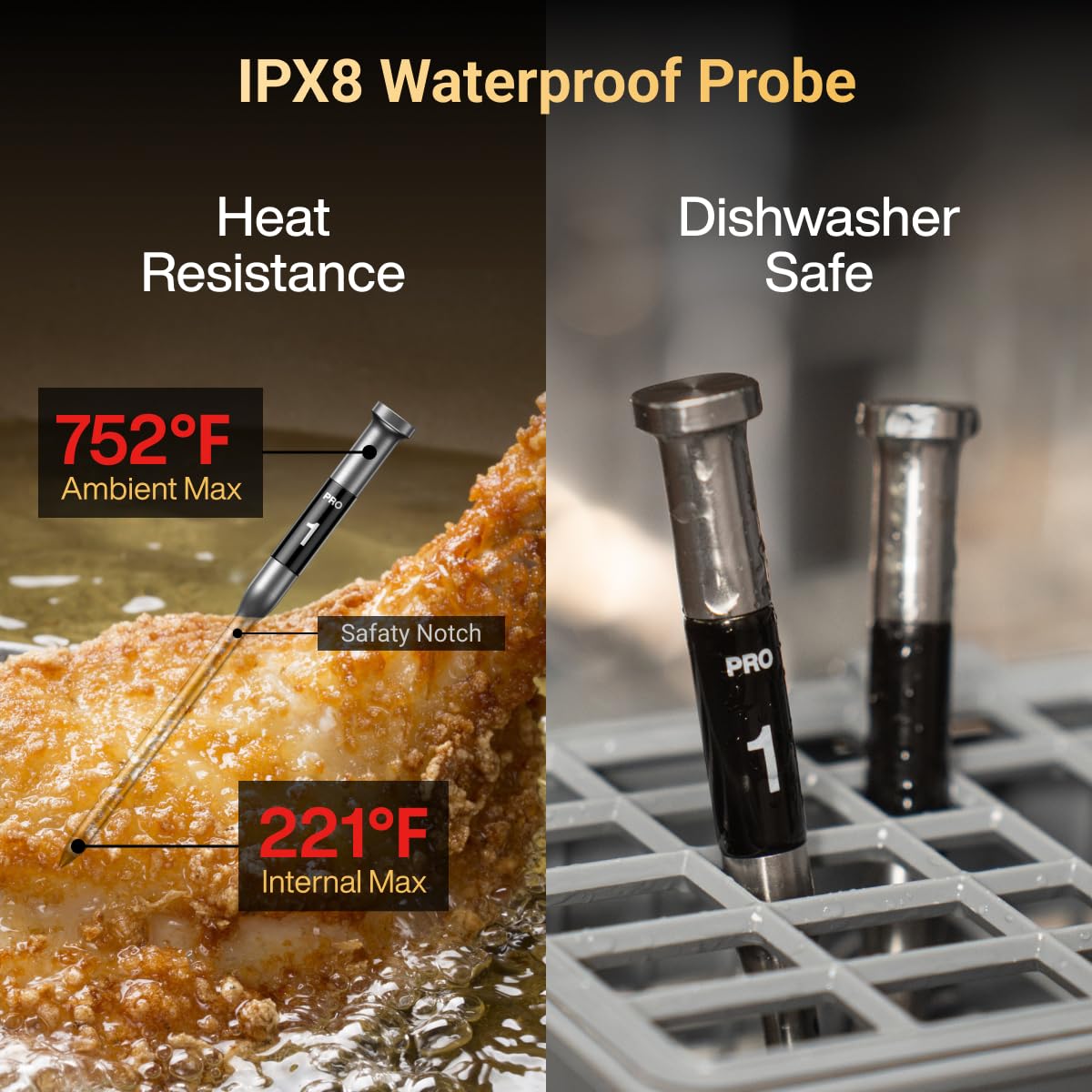 Typhur Sync Wireless Meat Thermometer Gen 2 with WiFi | Standalone Base and Control | Unlimited Range | Enhanced 10X Signal for Improved Stability | NIST Certified Accuracy | BBQ Oven Smoker Gril