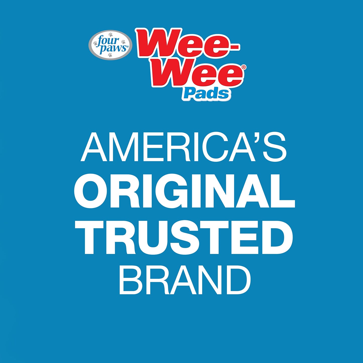 Four Paws 100202089 Wee-Wee Pads, 100-Count, Brick Pack Bag