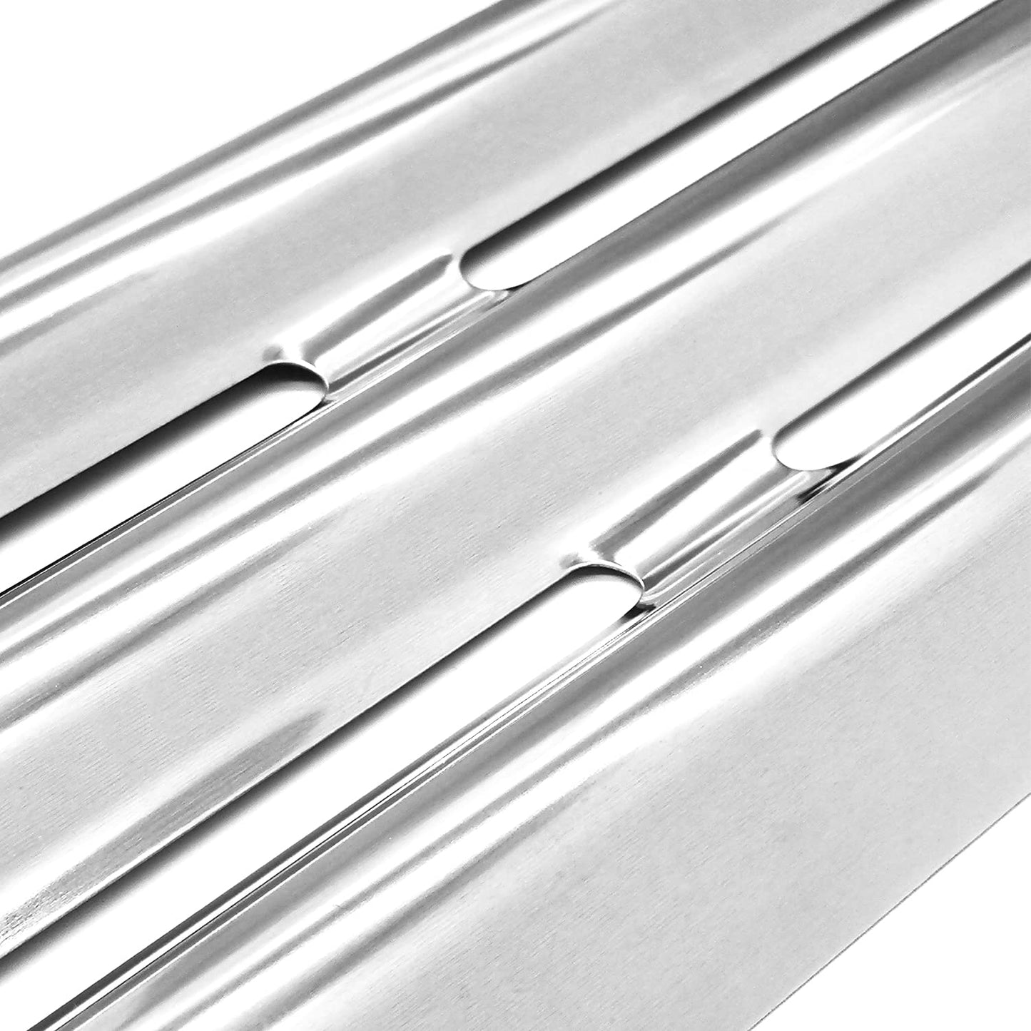 WEMEIKIT 3 Pcs BBQ Heat/Sear Plate Replacement Part for Napoleon Gas Grills as LEX, Legend, Mirage, Lifestyle Series of 485, 605, 730 Models, 16 1/2 x 6” Stainless Steel Heat Shield Flame Tamer