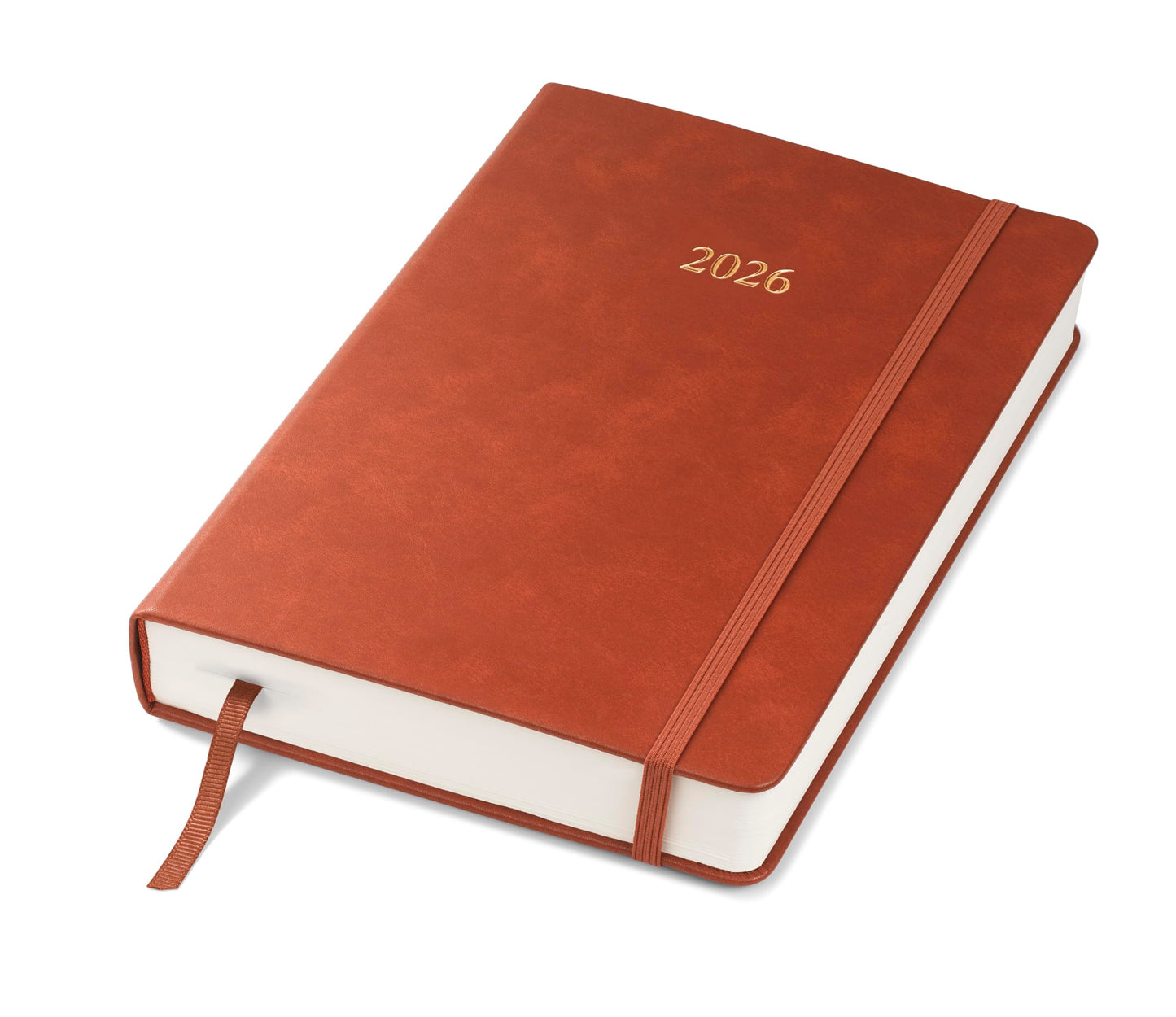 Wykeham's Executive 2026 Daily Journal Planner – Canadian Public Holidays & Format – Customisation Available (Brown, 8.5"×5.5")