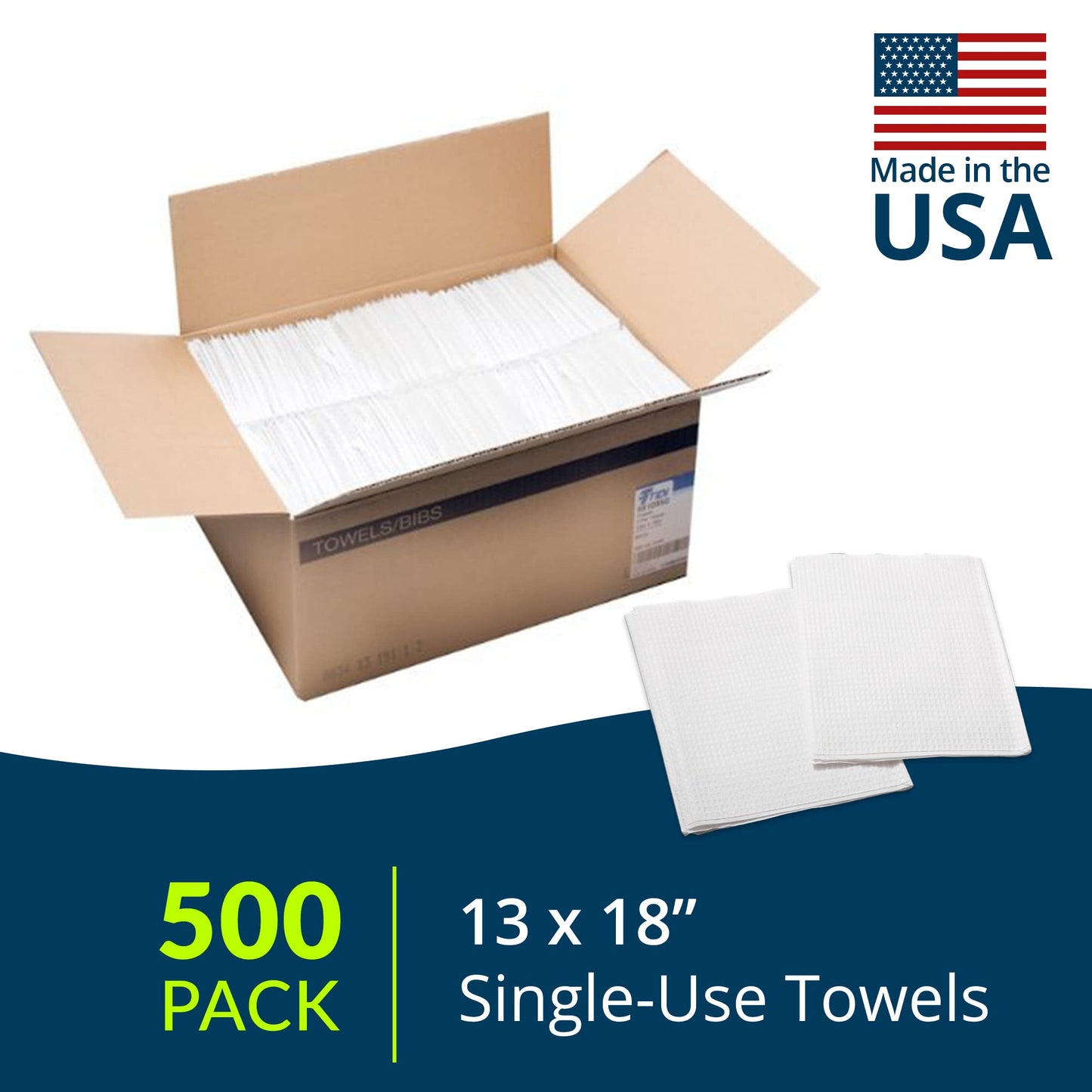 Avalon Papers 1001 Professional Towel, 3-Ply Tissue, 13'' x 18", White (Pack of 500)