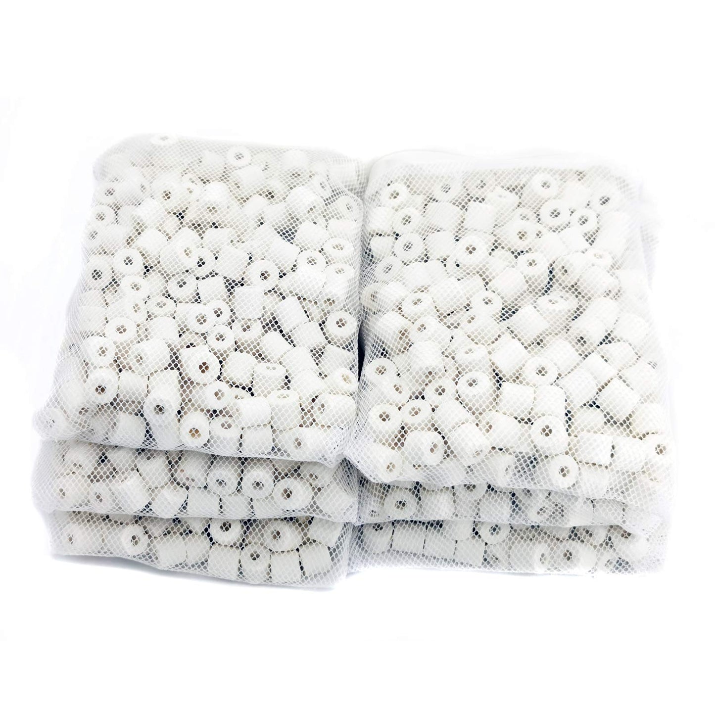 ALEGI Aquarium Premier Bulk Bio Ceramic Rings Filter Media for Fresh Water, Sea Water Fish Tank Canister Filter,Koi Fish Pond Reef Filter (6 lbs)