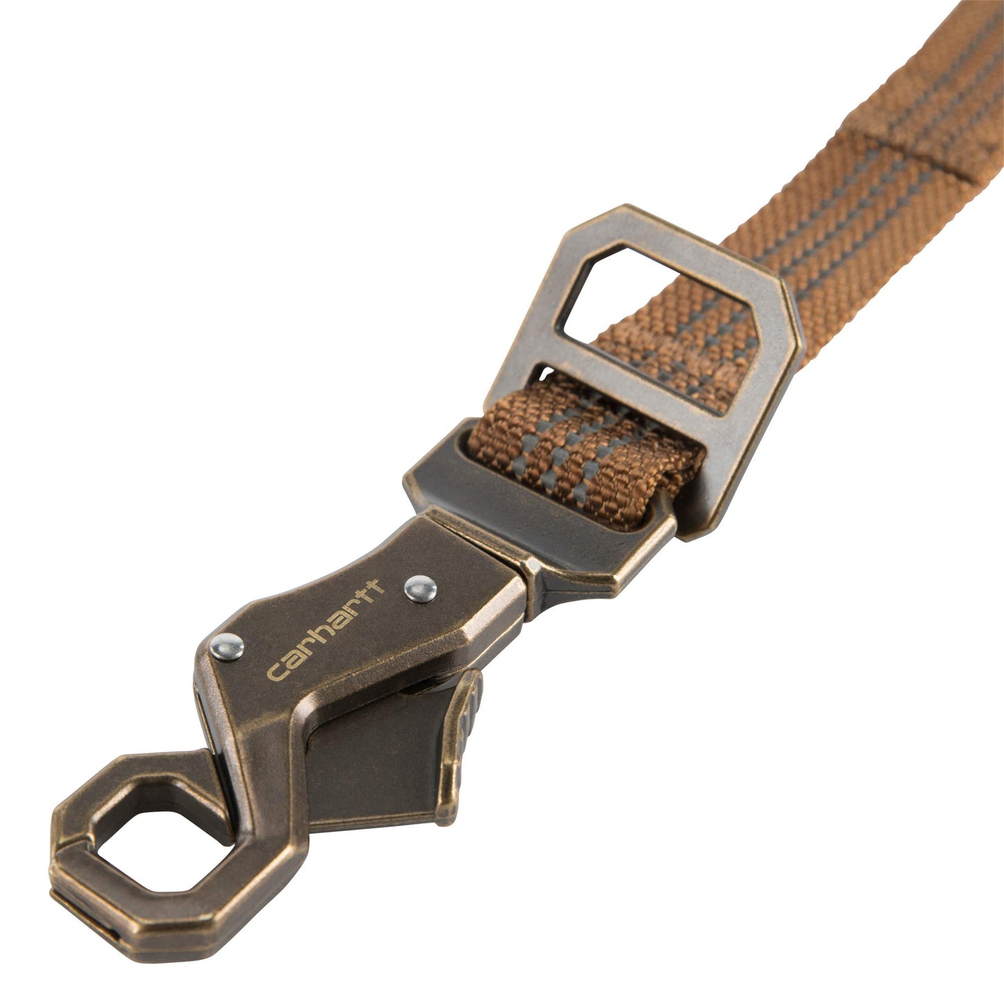 Carhartt Shock Absorbing Heavy Duty Dog Leash Carhartt Brown/Brushed Brass