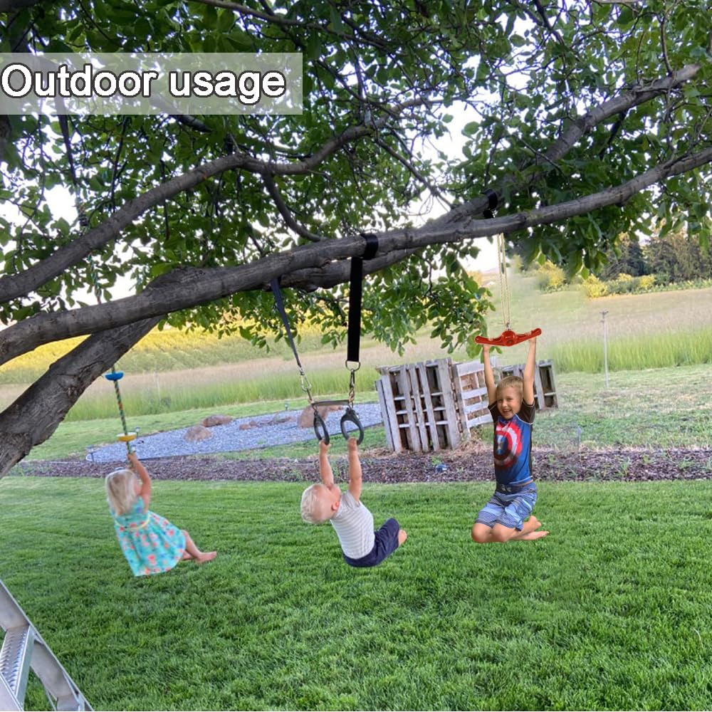 AMYESE Swing Spins - 360° Spinner Swing for Boys Girls Indoor Outdoor Twister Activity, Flip Toy for Teens Exercise, Build Kids Body Strength, Basement Playground Backyard Fun Accessory