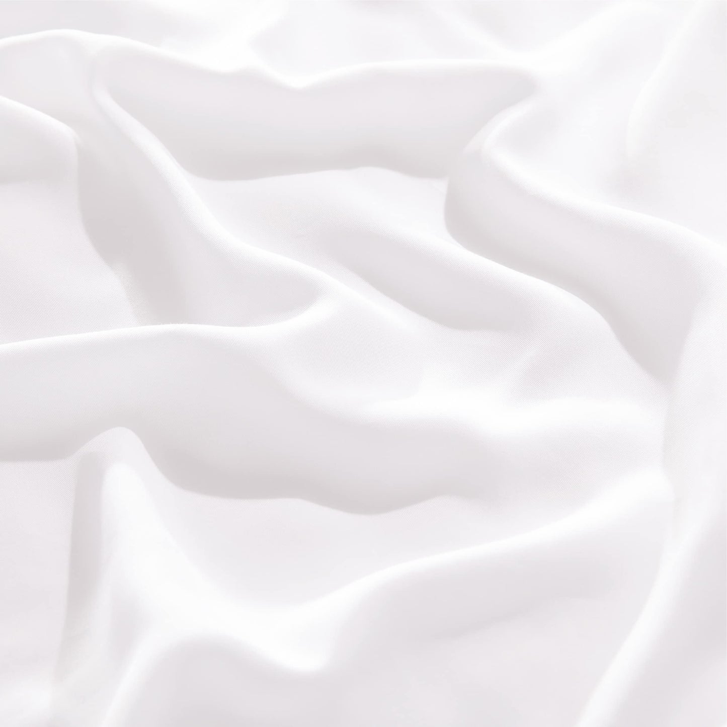 Bedsure 100% Rayon Derived from Bamboo Sheets King Size Set, Cooling Sheets for Hot Sleepers, Breathable & Soft King Bedsheets, Deep Pocket Up to 16 Inches, Bedsheet & Pillowcase Sets, White