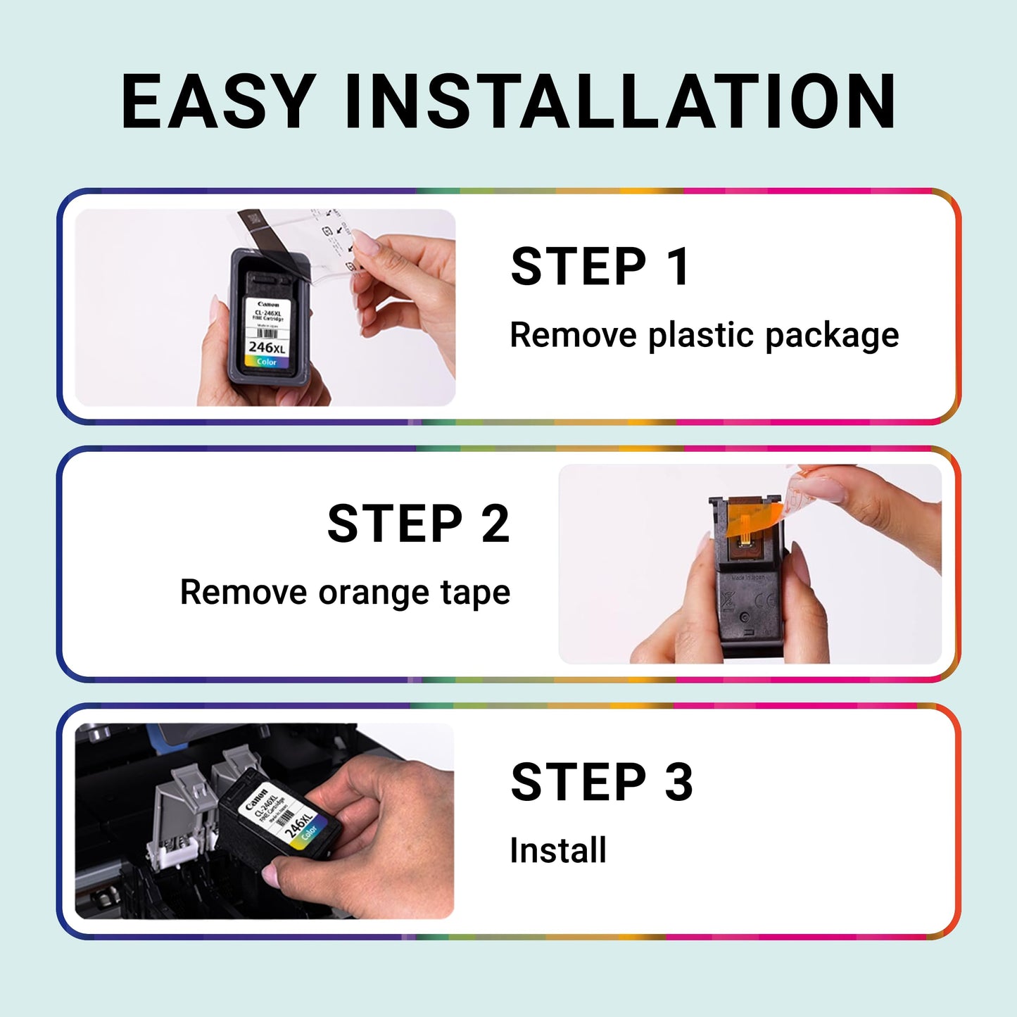 Canon Genuine Ink Cartridges PG-275 Black/CL-276 Colour, Value Pack (2 Count), Original Canon Printer Ink for PIXMA TR4720 / TS3720 / TS3520 Series Printers