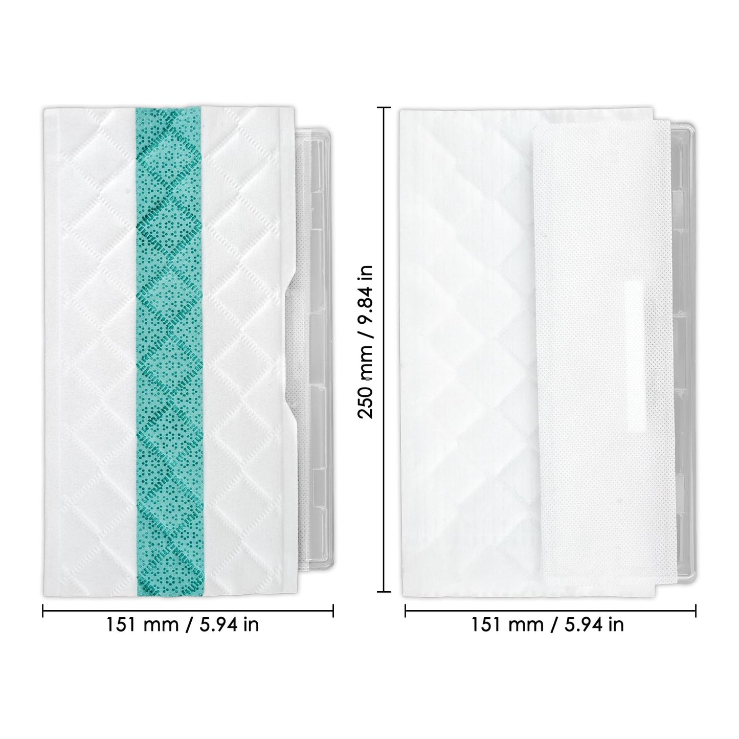 (20 Pieces) Disposable Mop Pad Refills Compatible with Shark VACMOP, Multi-Surface Mop Pads for Shark Vacmop Pro VM252, VM250, VM200, VM251, VM205, VM190, QM250, QM251, QM252, QM253, UM205, VCM60, VC205