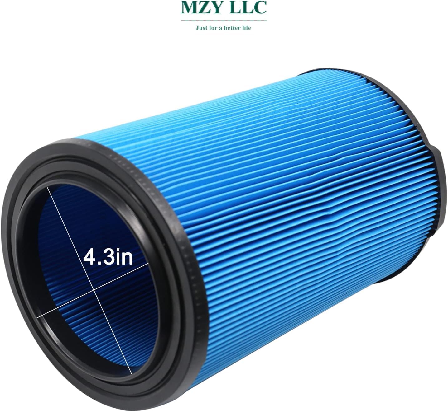 MZY LLC 2 Pack VF5000 Filter Compatible with Ridgid Shop Vac Filter 6-20 Gallon Wet Dry Vacuum Cleaner, 3 Layer Pleated Vacuum Filter Fits WD1450 WD0970 WD1270 WD09700 WD06700 WD1680 WD1851 WD1956