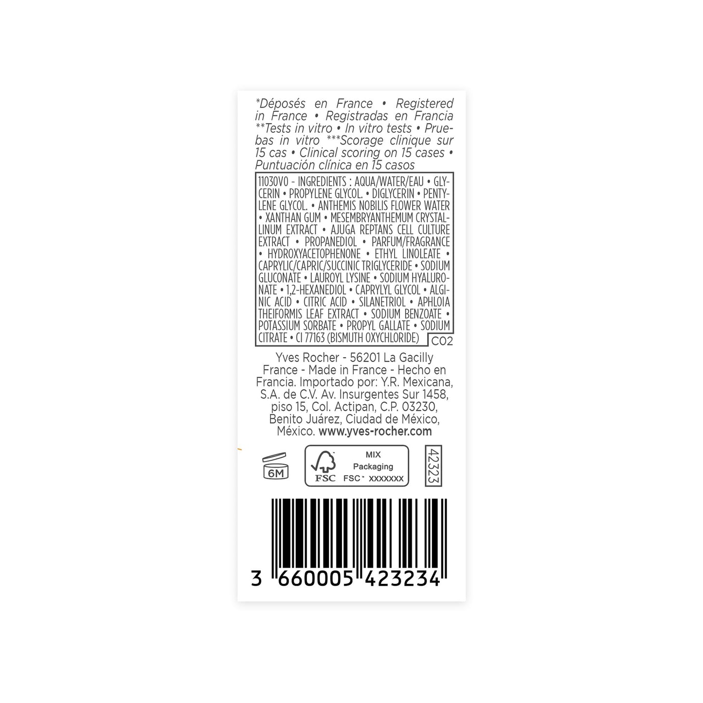 Yves Rocher Lift Pro Collagène Lifting Serum | Smooths, Plumps and Tones | Micro-pearled Gel Texture | All Skin Types | Apply Morning & Evening | Pump Bottle, 30 ml