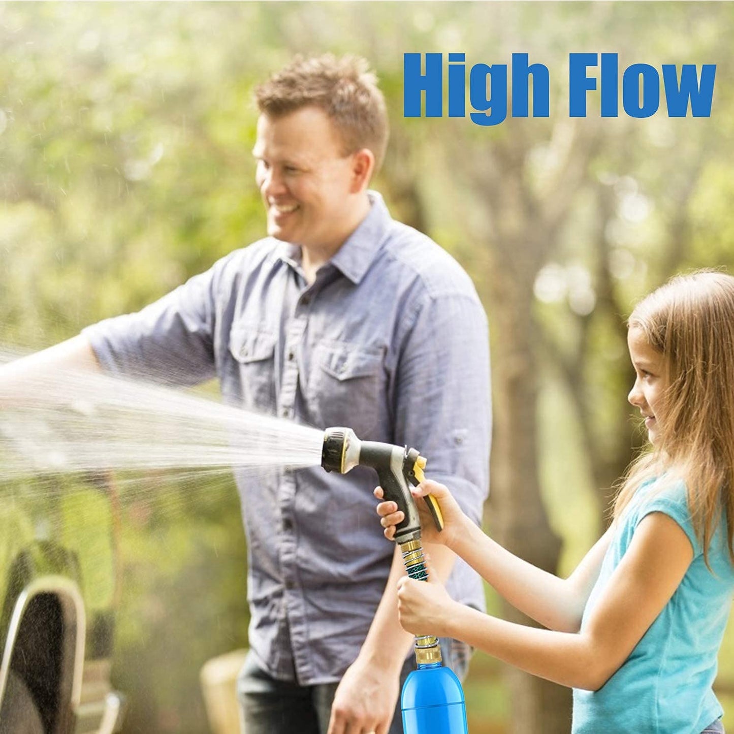 RV Inline/Marine Water Filter with Flexible Hose Protector, NSF Certified, Dedicated for Gardening, RVs, Campers, Trailer, Compatible with Camco 40043 KDF Filter (2 Packs)