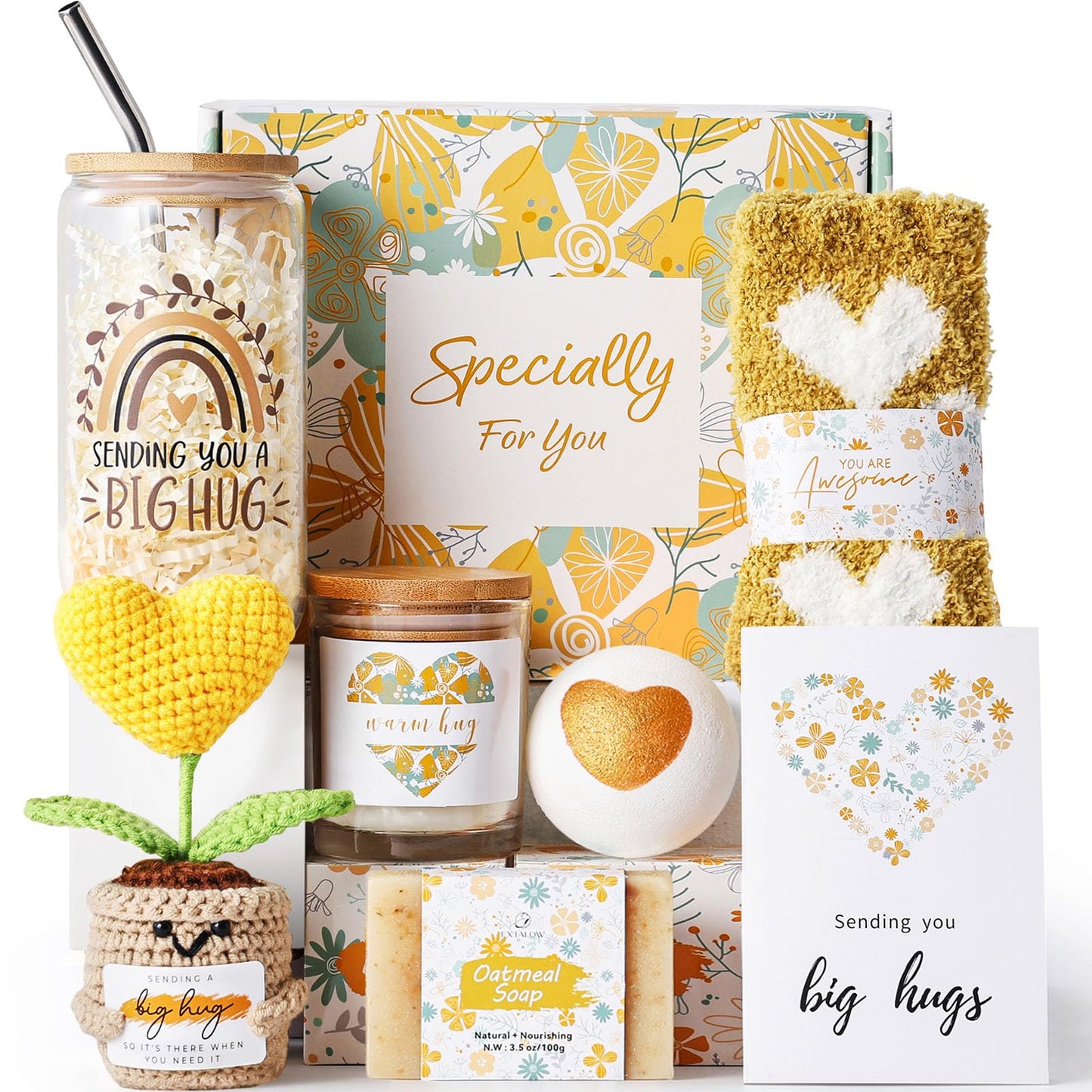 Self Care Gifts for Women,Unique Birthday Gifts for Women,Get Well Soon Gift Baskets,Care Package Thinking of You Sympathy Inspirational Christmas Gift Baskets for Mom Her Wife Friends Teenage Girls
