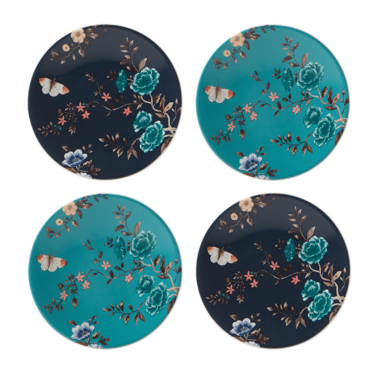 Lenox 890748 Sprig & Vine 4-Piece Tidbit Plate Set