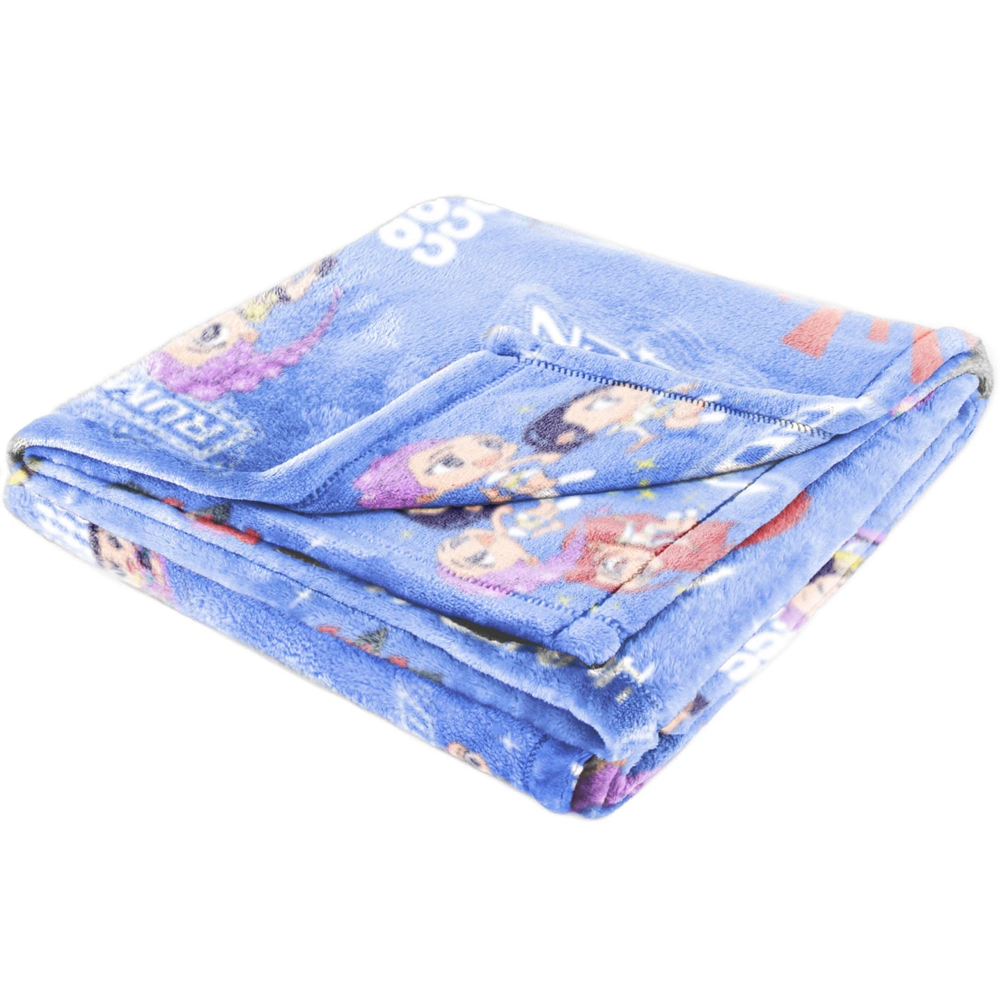 Jay Franco Kids Plush Throw Blanket – Ultra Soft Cozy Plush Fleece for Bed, Couch, Sofa, Home Décor, Official Licensed Huntrix, Purple - Kpop Demon Hunters, 60x90 - Large Blanket