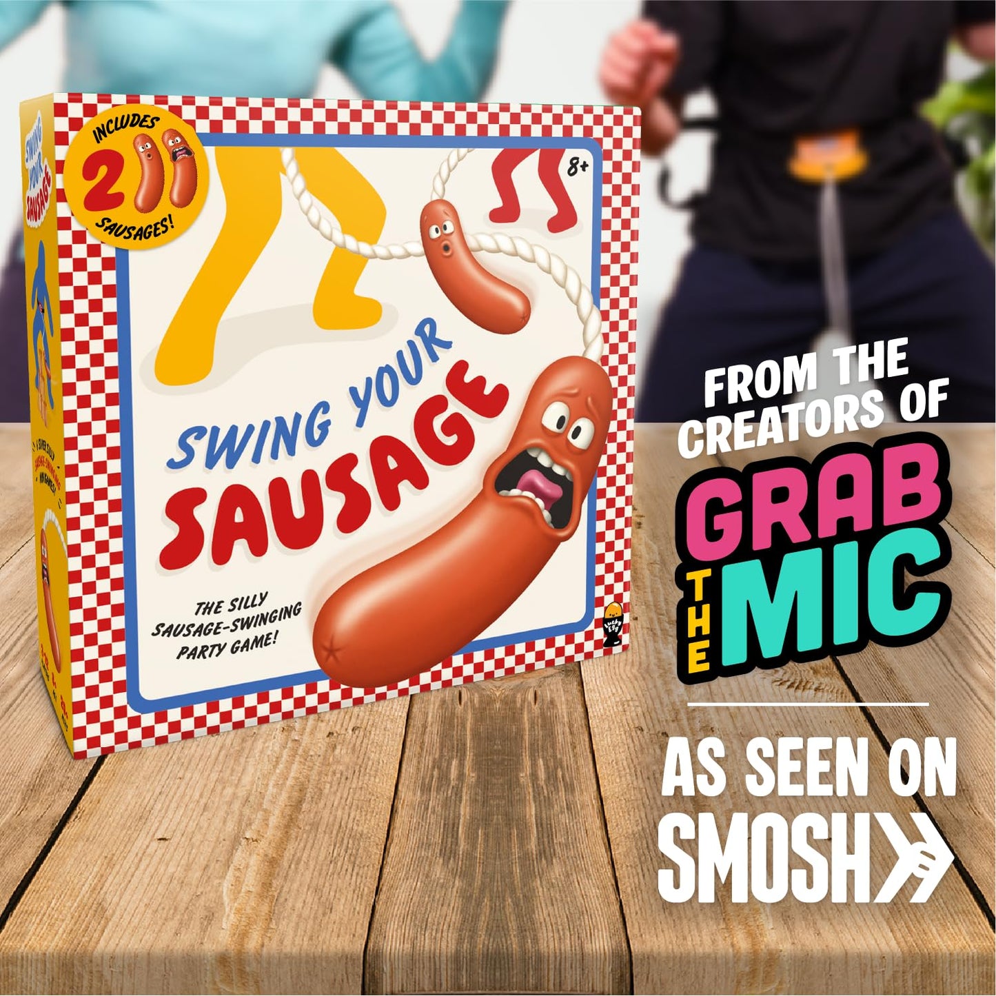 Swing Your Sausage (English Version) - Fun Family Party Games for Groups - Indoor Games for Adults and Kids - Game Night for Family Gatherings and Birthdays
