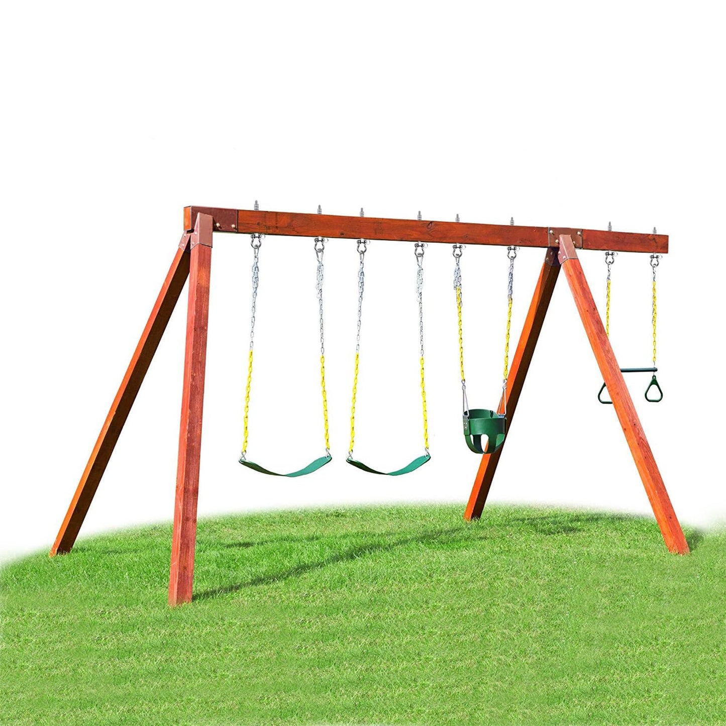 BeneLabel Heavy Duty Swing Hangers with Bearings - Set of 4 Stainless Steel 304 Hardware for Wood & Metal Beams - Ideal for Hanging Hammocks, Yoga Swings, Porch Swing, Boxing Bags - 1500LB Capacity