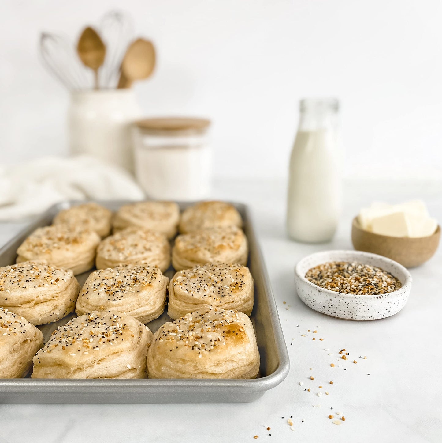 USA Pans 1300ST Bakeware Half Sheet Pan, Set of 2 Aluminized Steel Set of 2 Half Sheet Pan